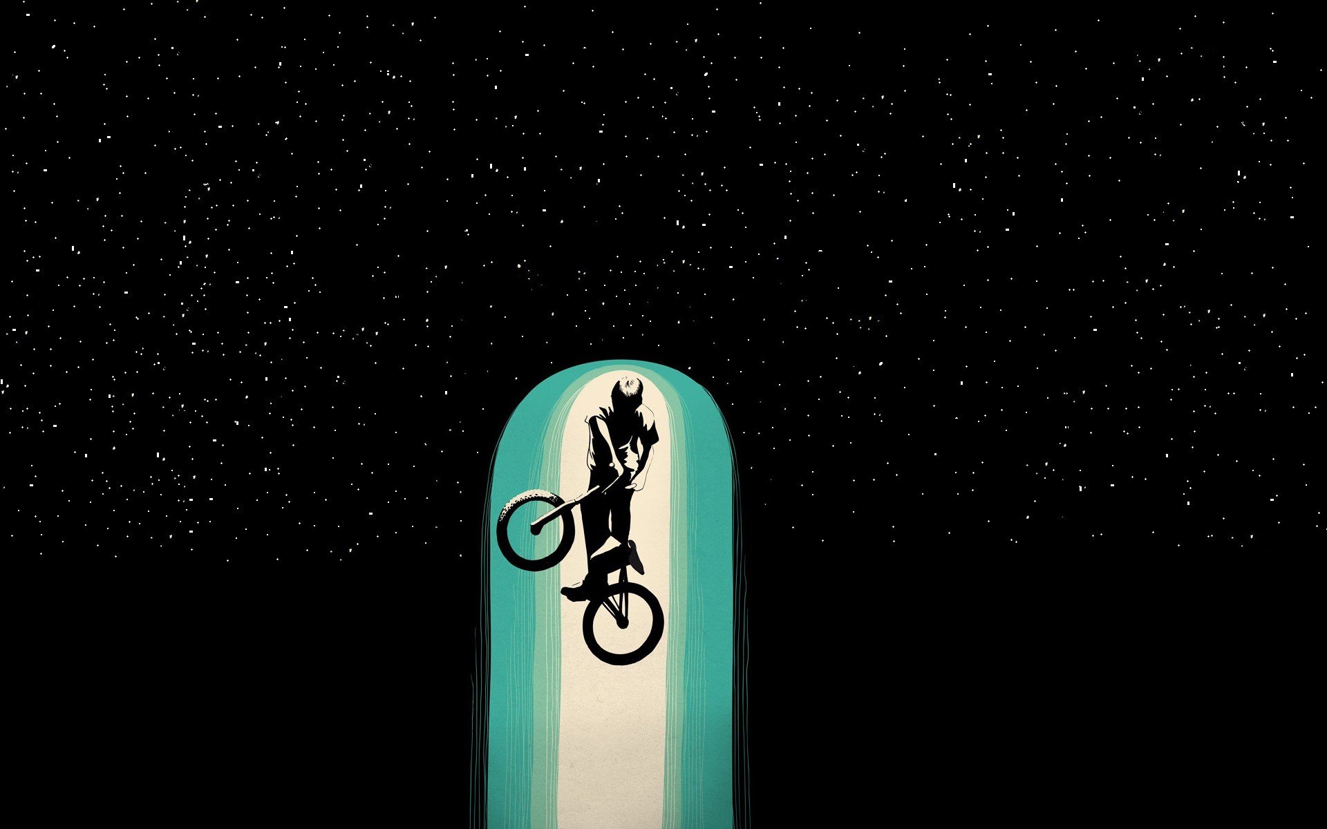 General 1920x1200 BMX bicycle stars minimalism artwork vehicle digital art simple background