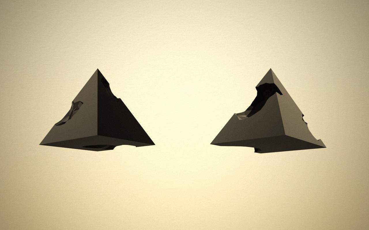 General 1280x800 pyramid simple background CGI minimalism digital art abstract 3D Abstract beige background gradient