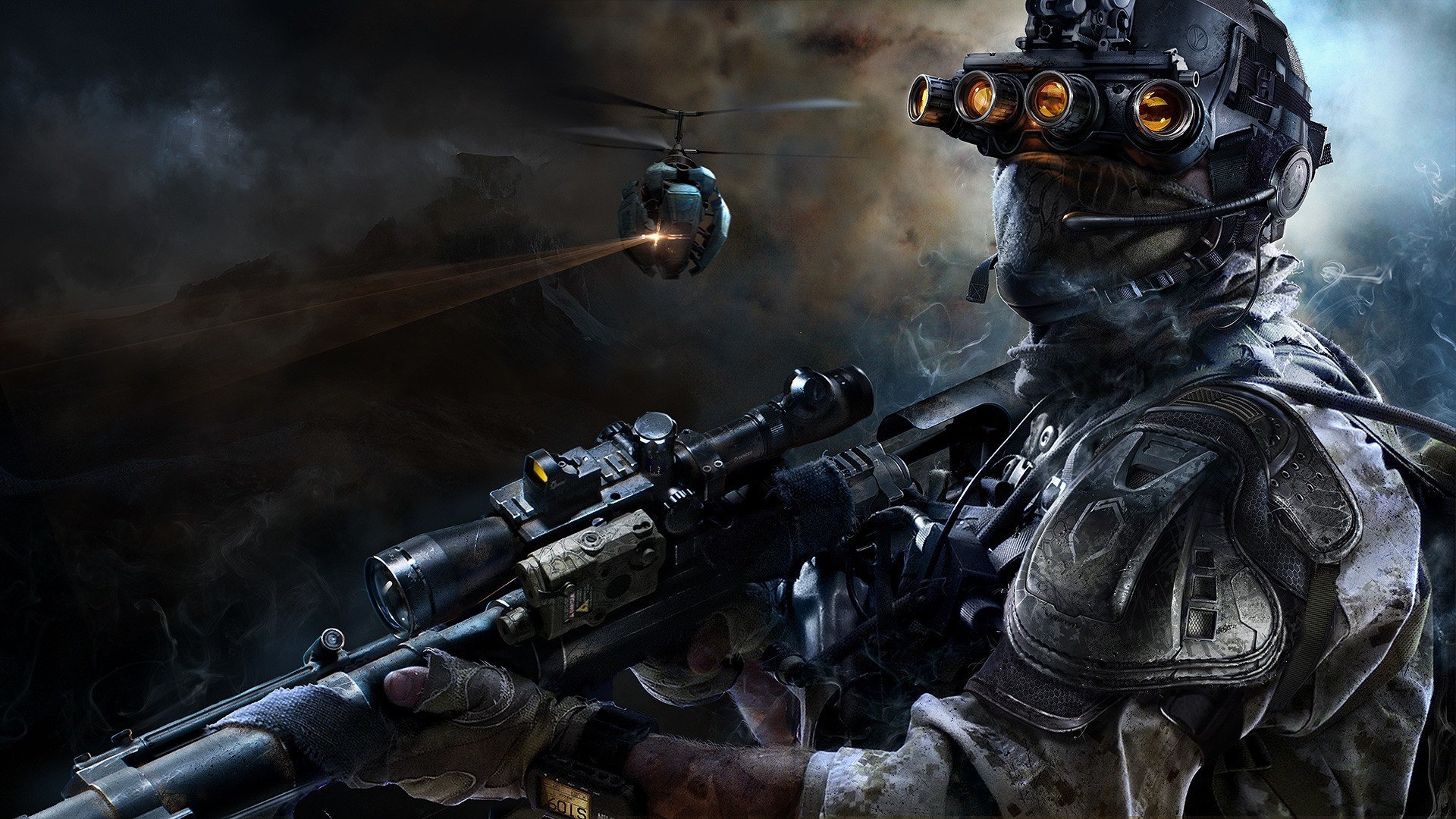 General 1920x1080 video games Sniper Ghost Warrior 3 PC gaming military weapon soldier video game art