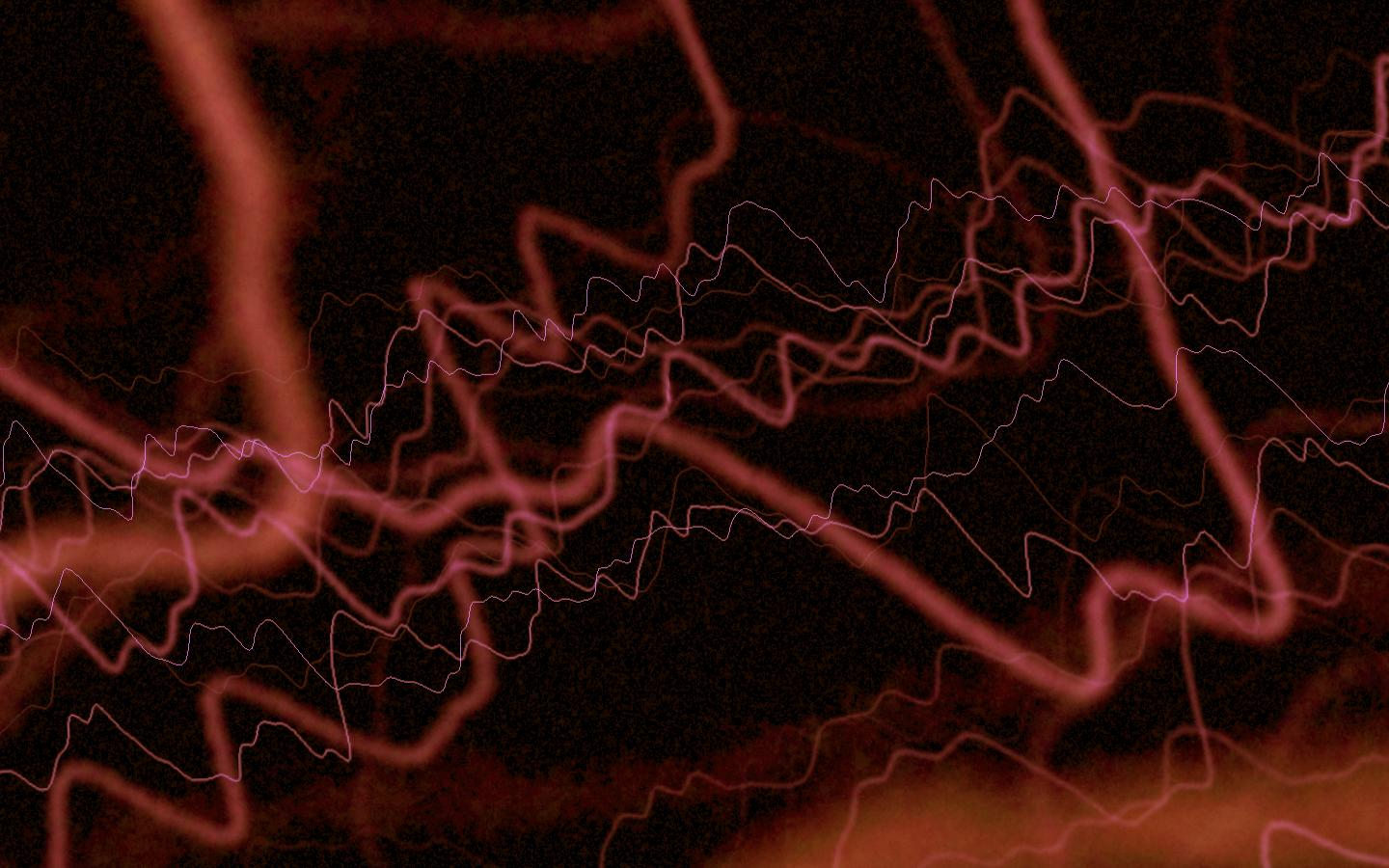General 1440x900 digital art sound wave shapes red