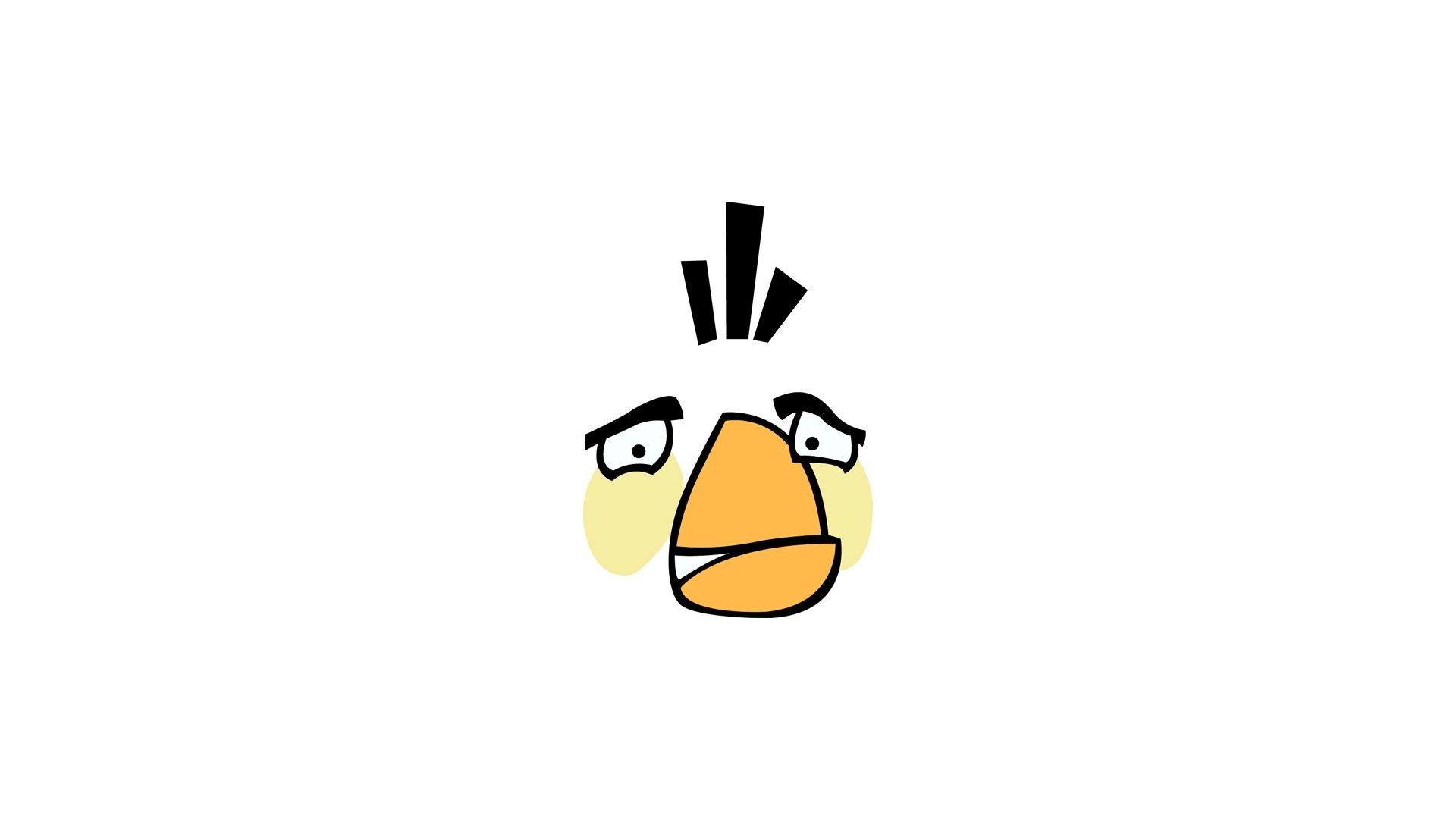 General 1920x1080 Angry Birds minimalism white video games video game characters Rovio Entertainment