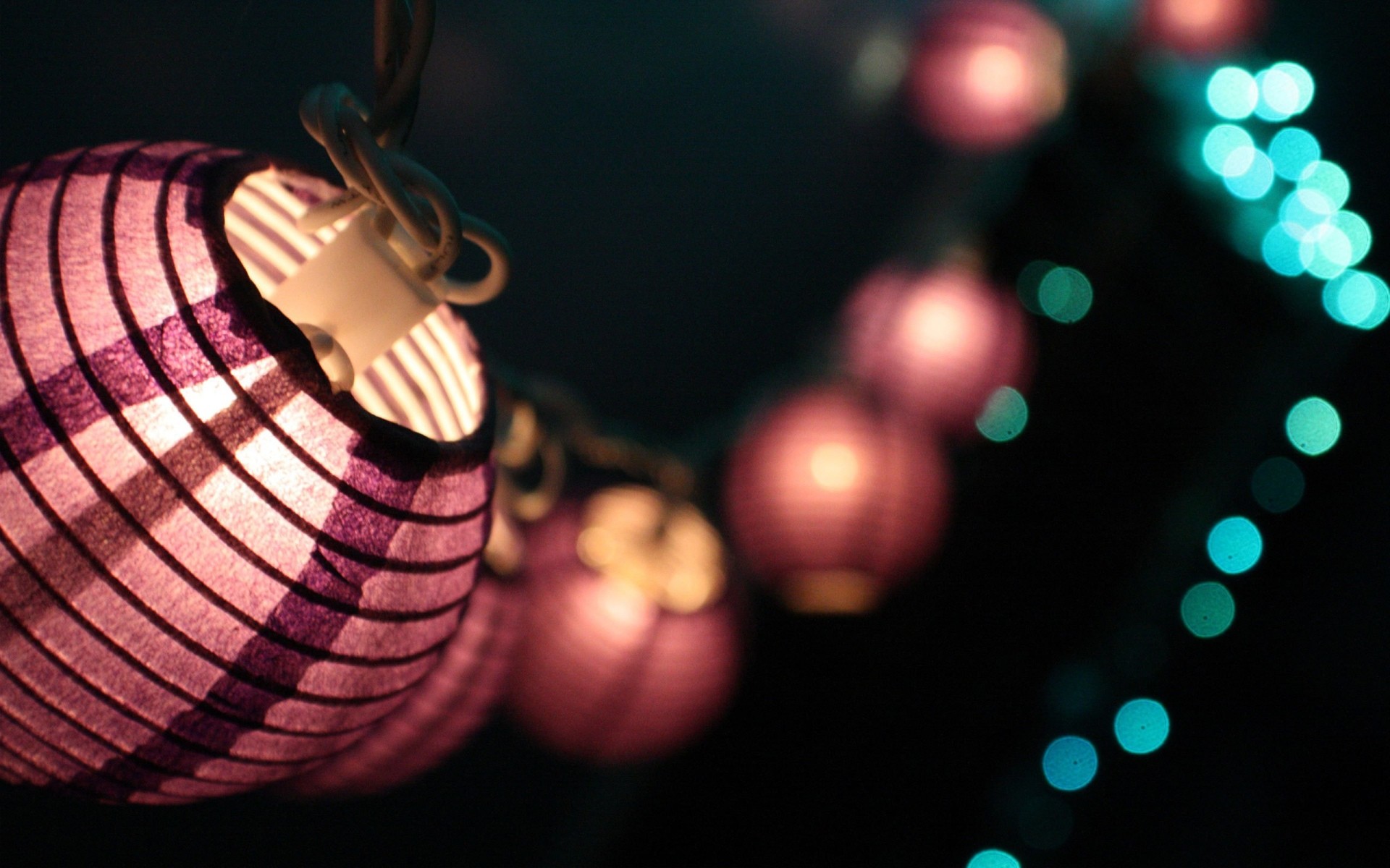 General 1920x1200 lights decorations bokeh macro blurred wires photography lantern