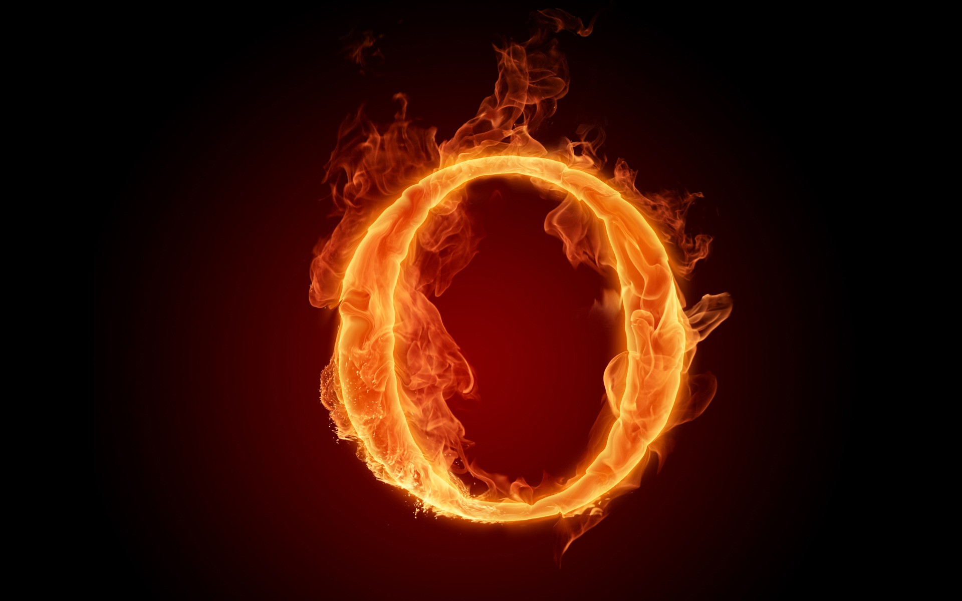 General 1920x1200 fire typography letter Flame Painter digital art burning