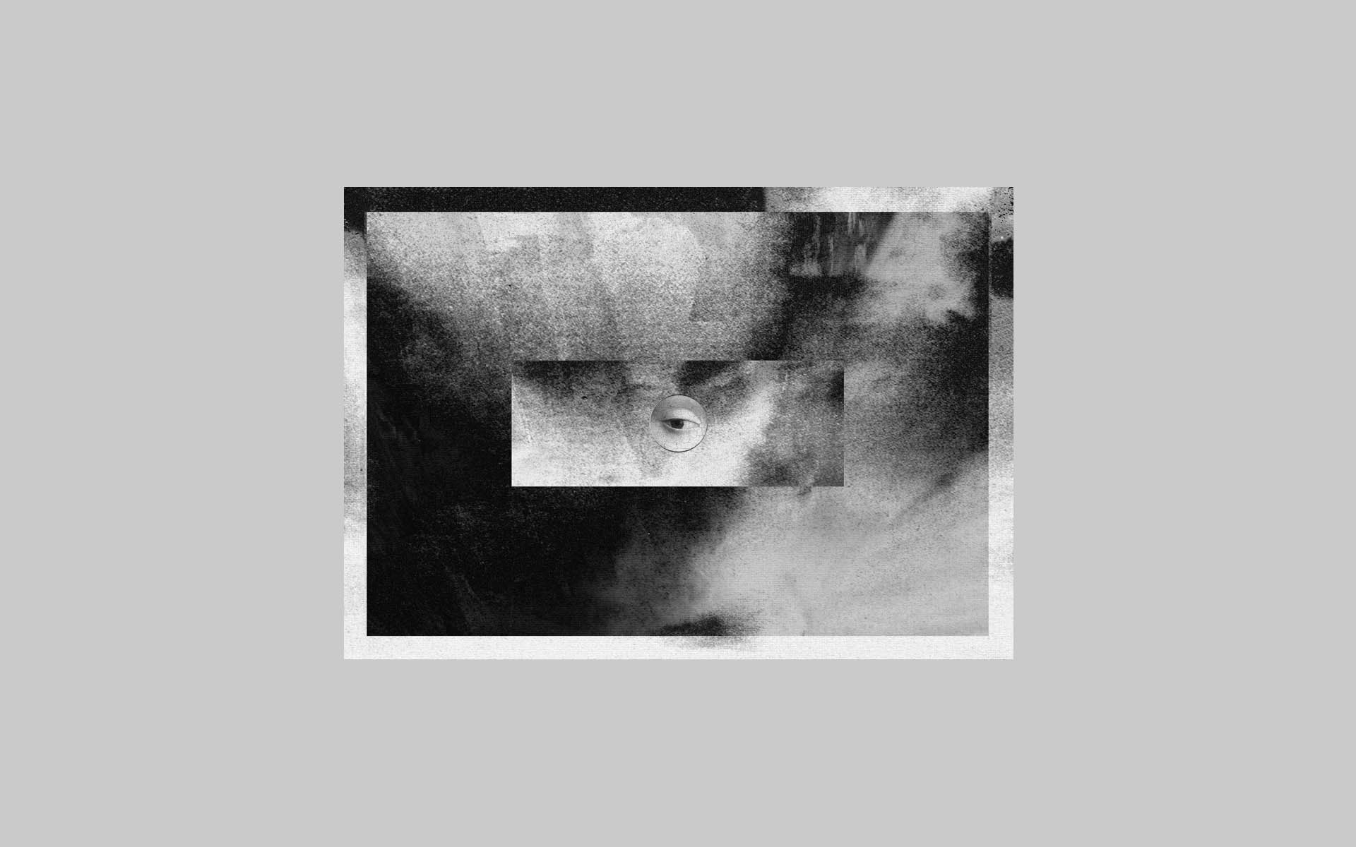 General 1920x1200 minimalism geometry abstract surreal eyes monochrome gray background gray