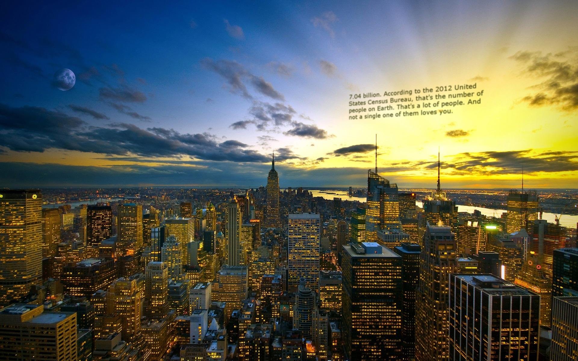 General 1920x1200 cityscape quote motivational landscape building Empire State Building USA New York City