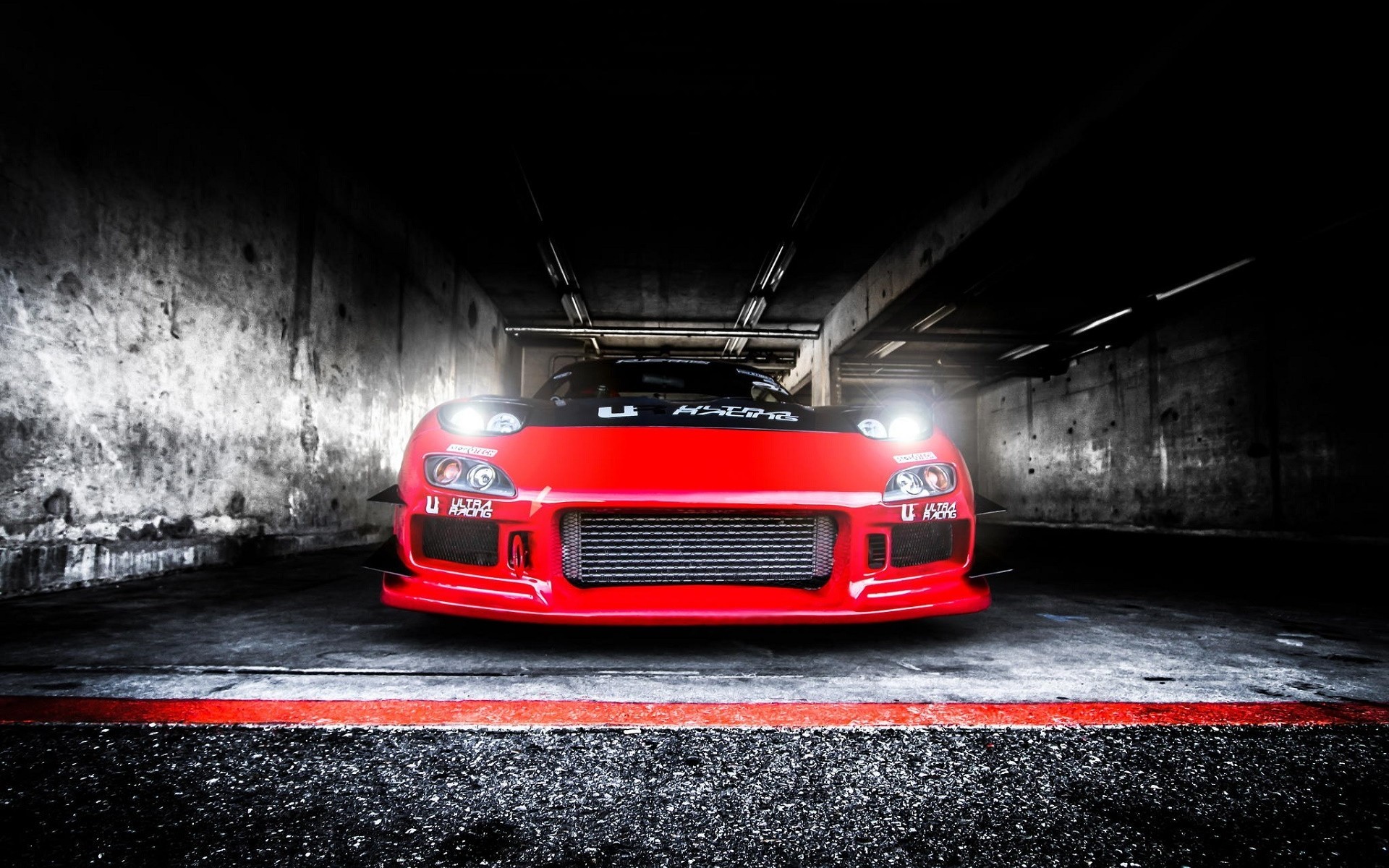 General 1920x1200 car red cars selective coloring vehicle