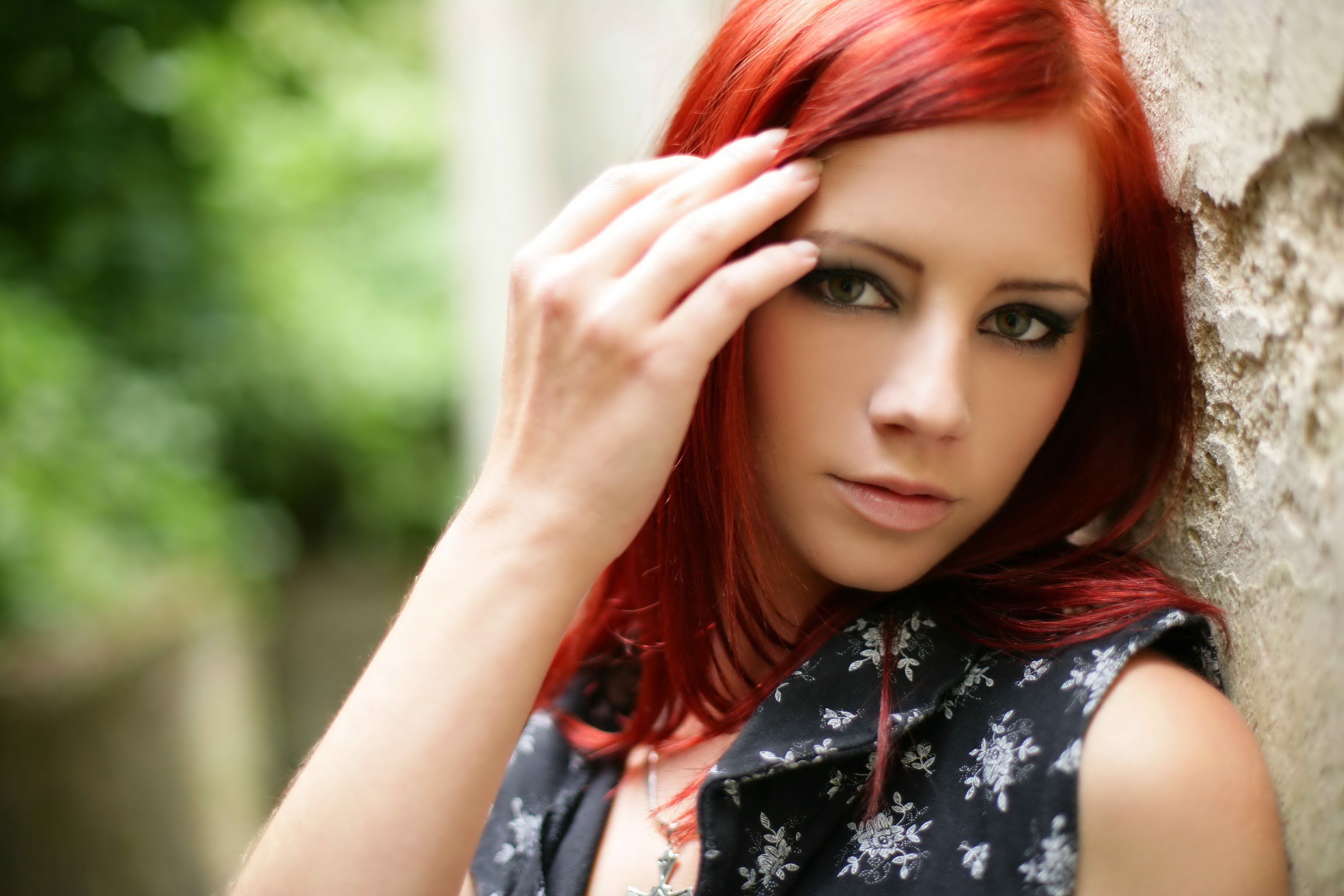 Pornstar Looking At Viewer Women Ariel Piper Fawn Czech Women Redhead Hands In Hair 