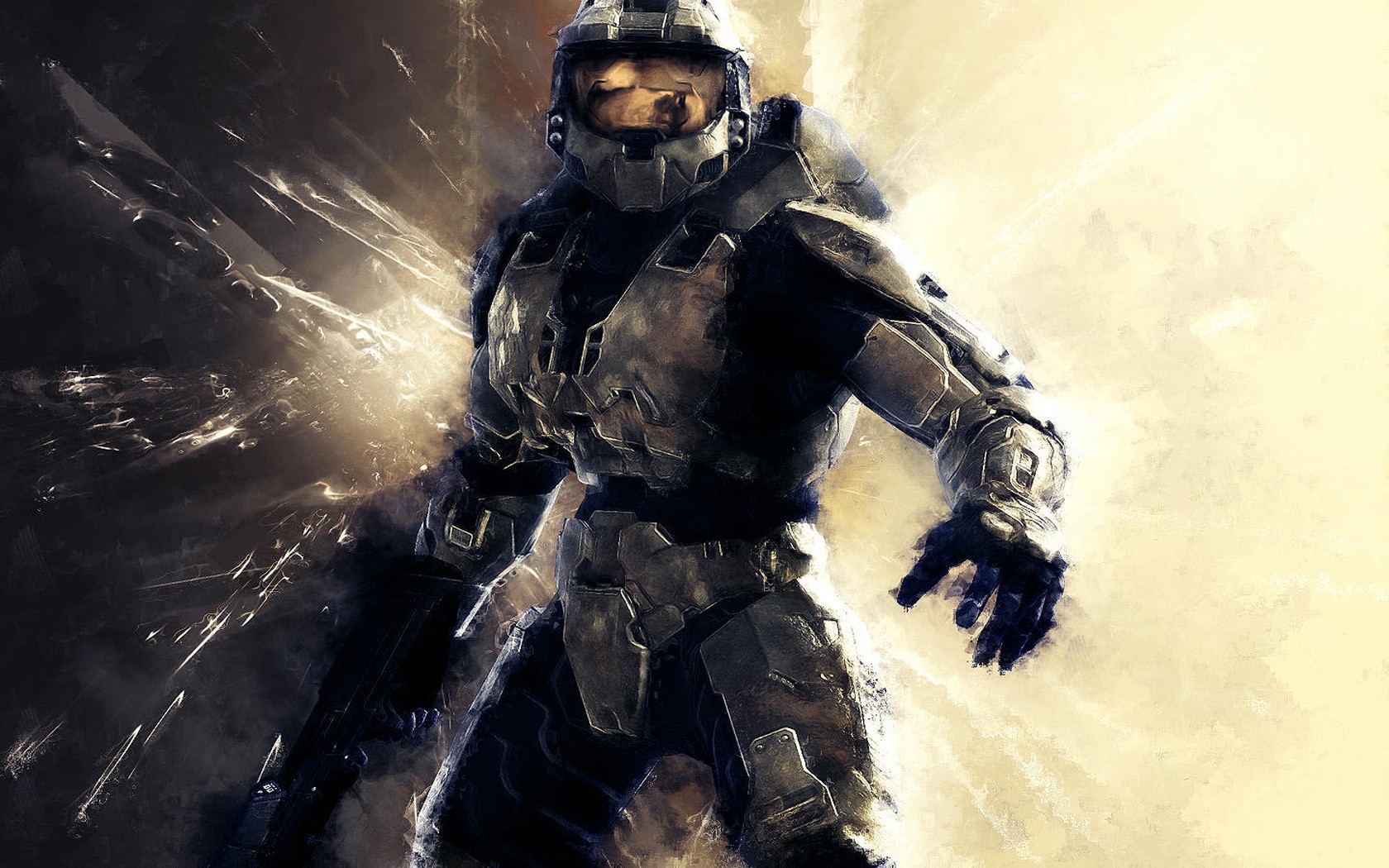 General 1680x1050 Halo 4 video games video game art science fiction DeviantArt Master Chief (Halo) futuristic armor