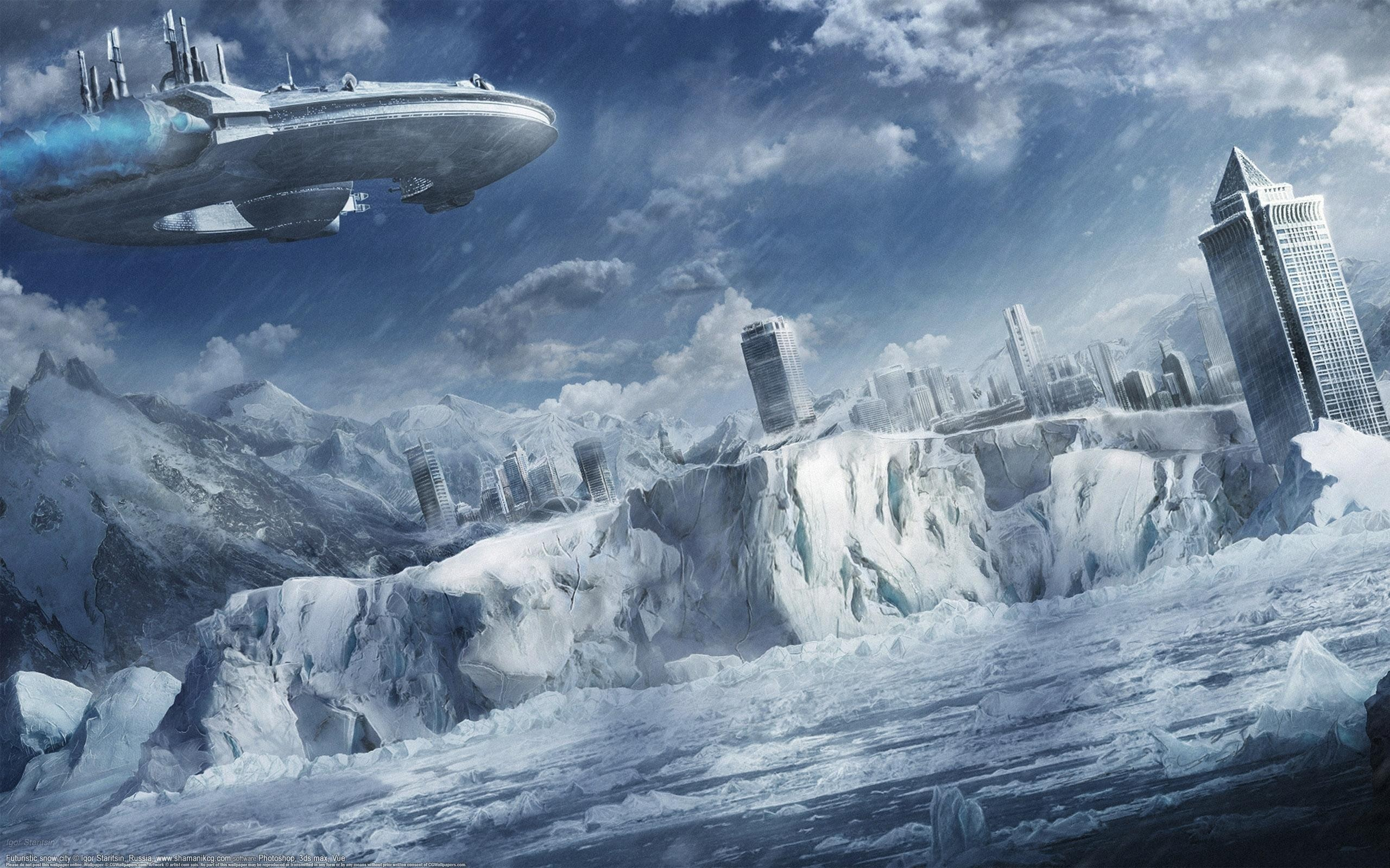 General 2560x1600 Star Wars ice Star Wars Ships science fiction artwork