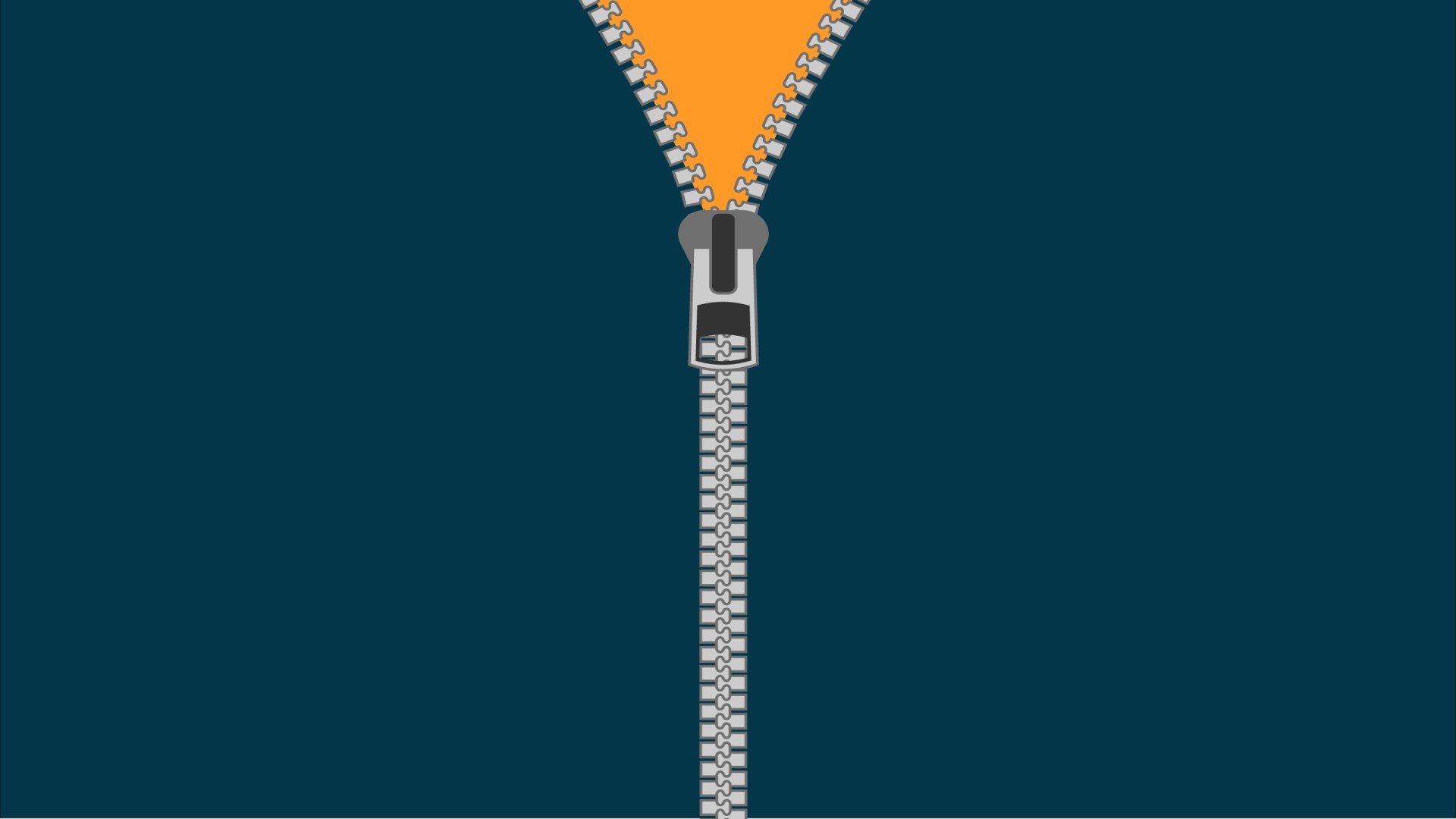 General 1920x1080 zipper artwork blue orange blue background simple background minimalism