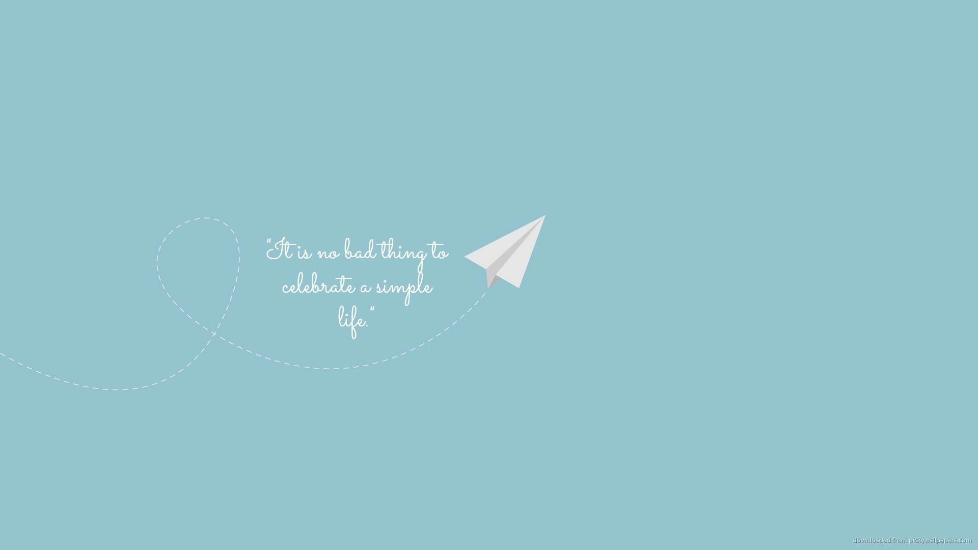 General 1920x1080 paper planes simple background motivational typography minimalism blue background