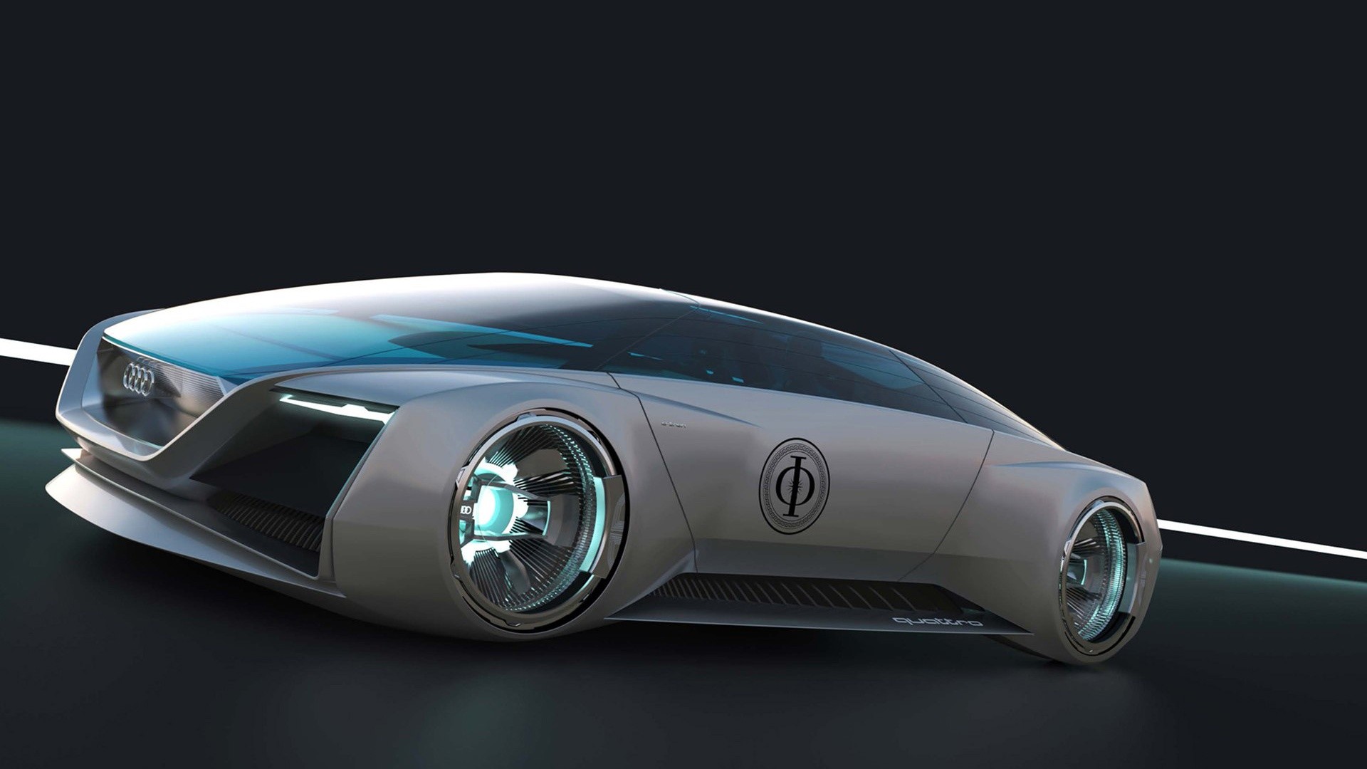 General 1920x1080 Audi vehicle futuristic concept cars CGI digital art car