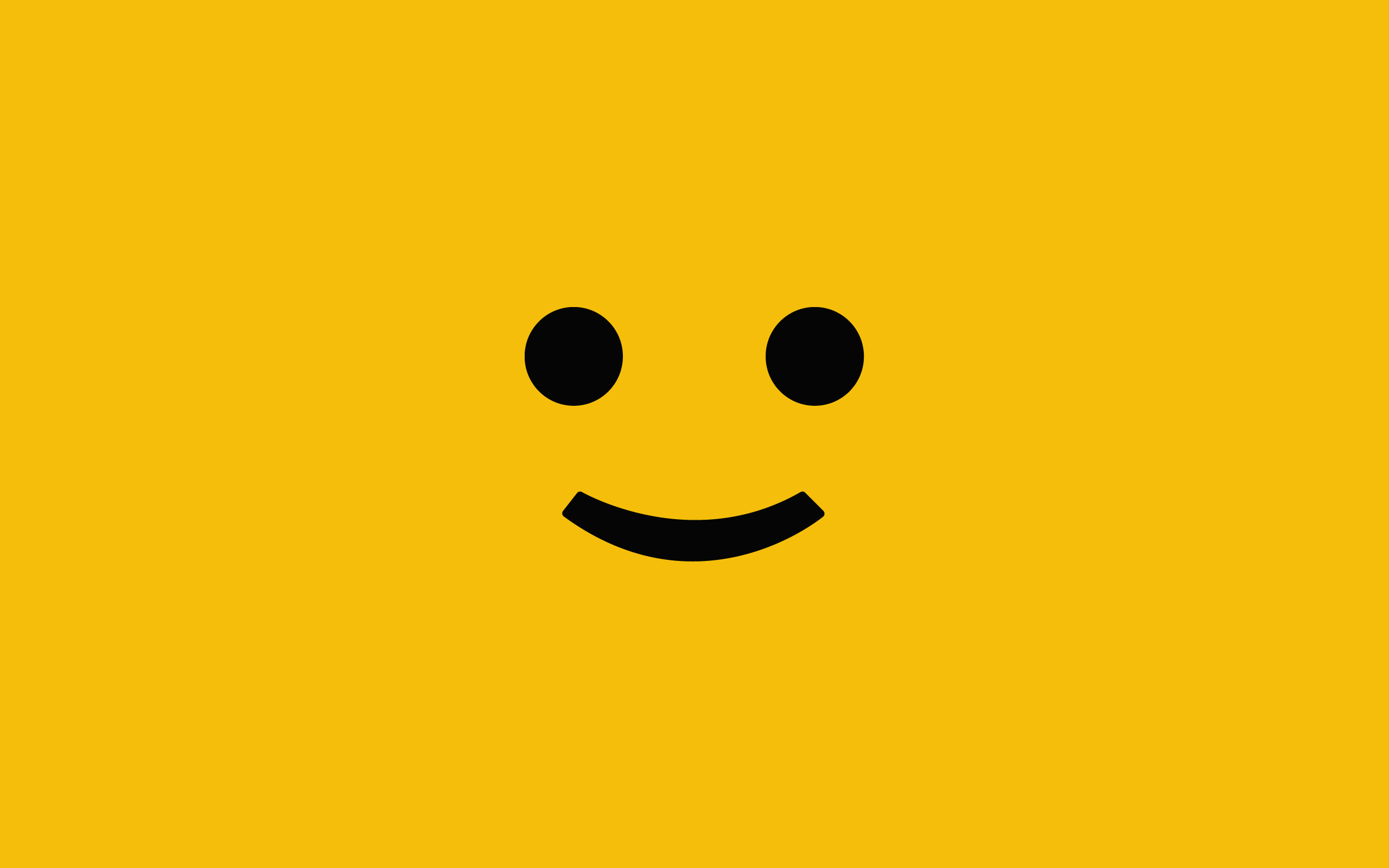General 2560x1600 LEGO minimalism smiley yellow background yellow simple background toys