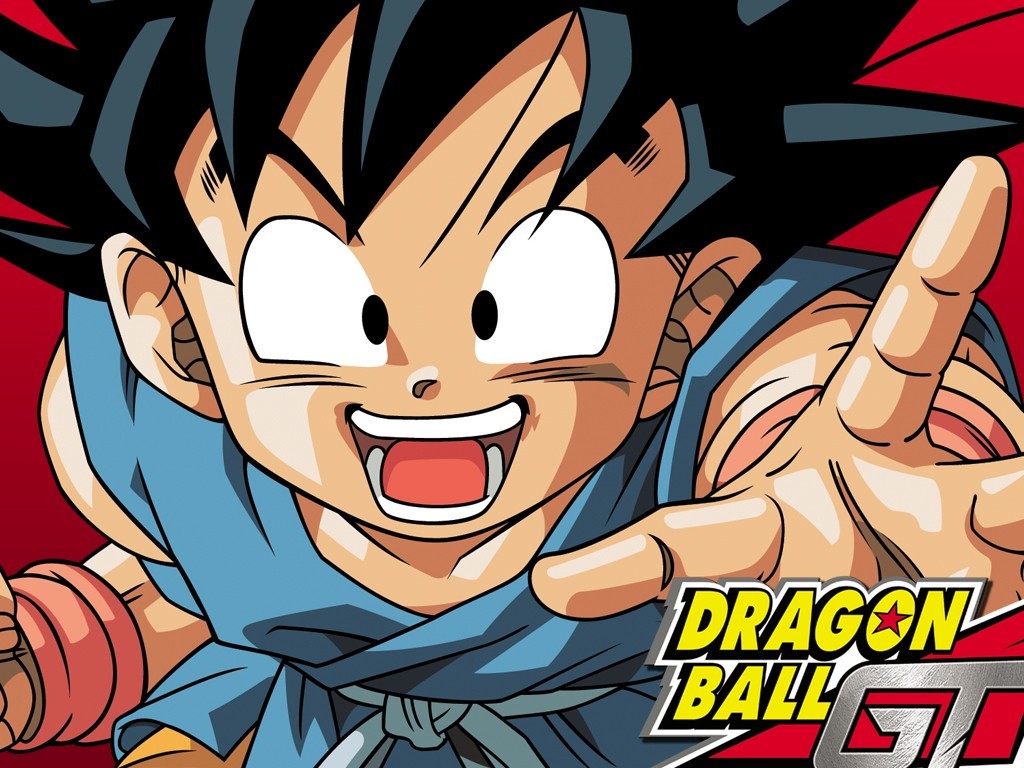 Anime 1024x768 Dragon Ball Son Goku Dragon Ball GT anime boys dark hair face anime