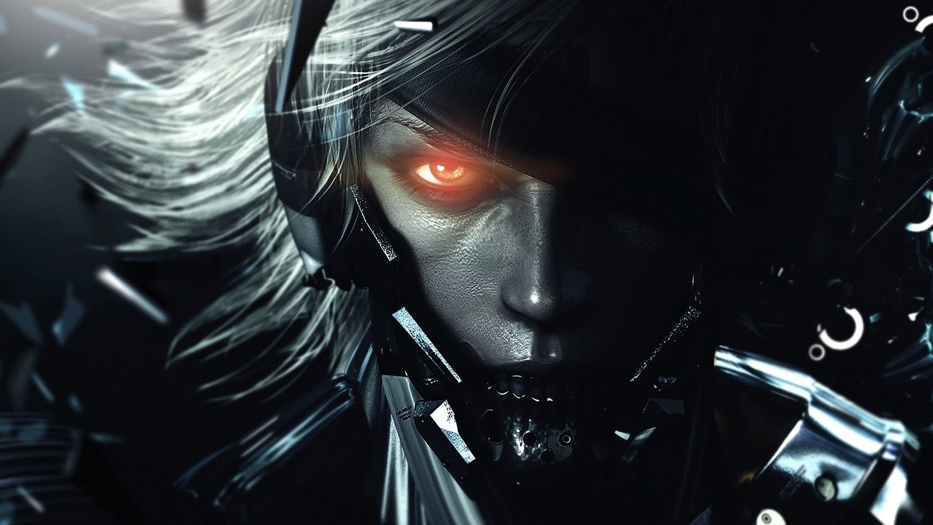 General 1920x1080 Metal Gear Rising: Revengeance video games video game art eyes face Raiden (Metal Gear)