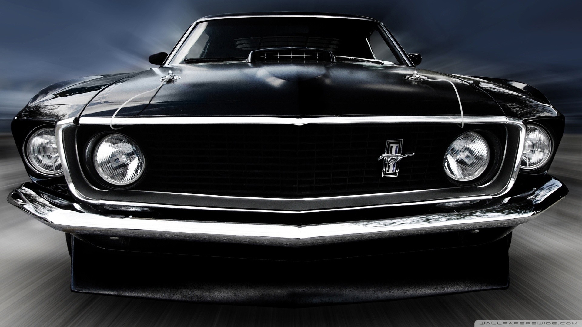 General 1920x1080 car vehicle black cars Ford Ford Mustang muscle cars American cars