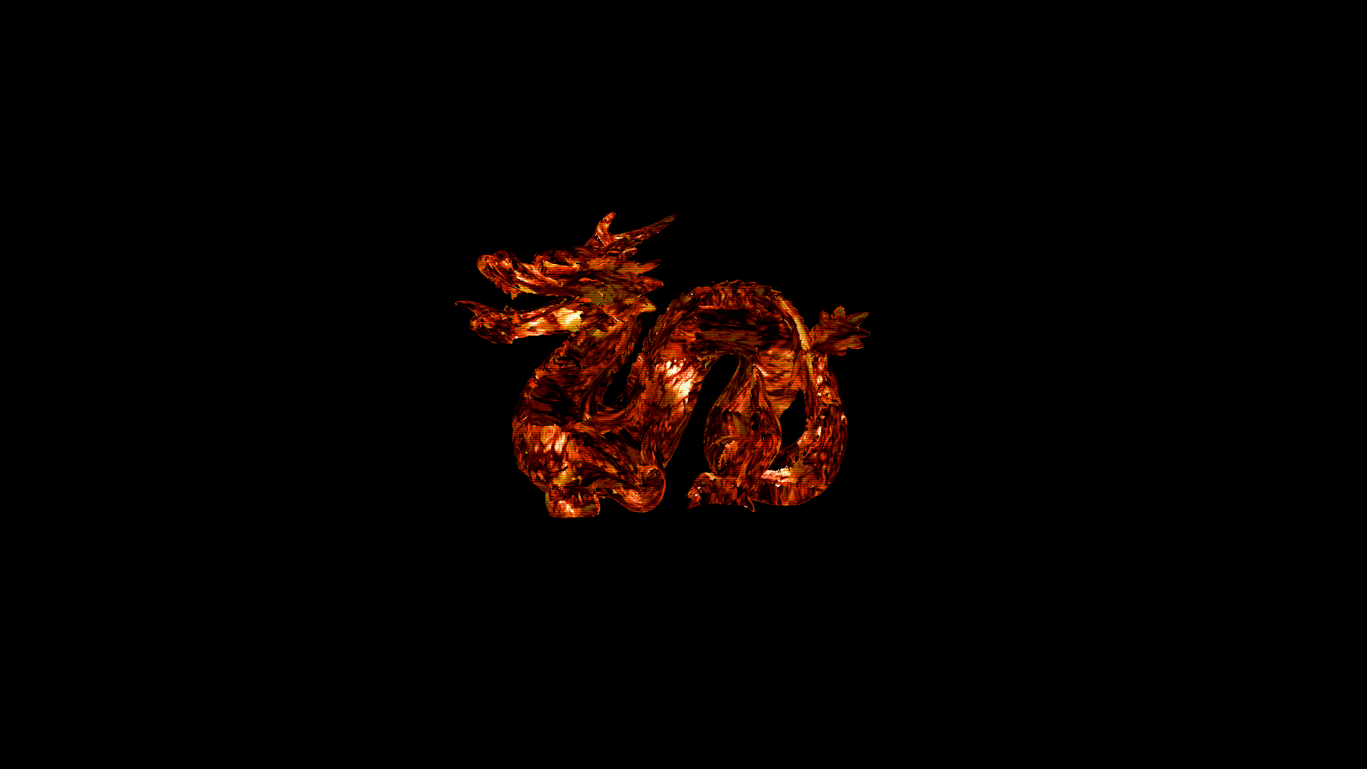 General 1920x1080 dragon CGI lava fantasy art minimalism digital art creature simple background black background Chinese dragon