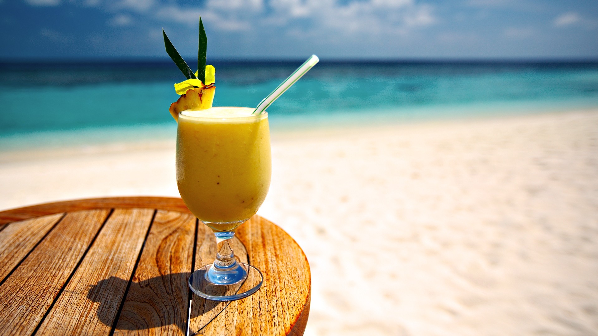 General 1920x1080 cocktails sea beach food outdoors drinking straw