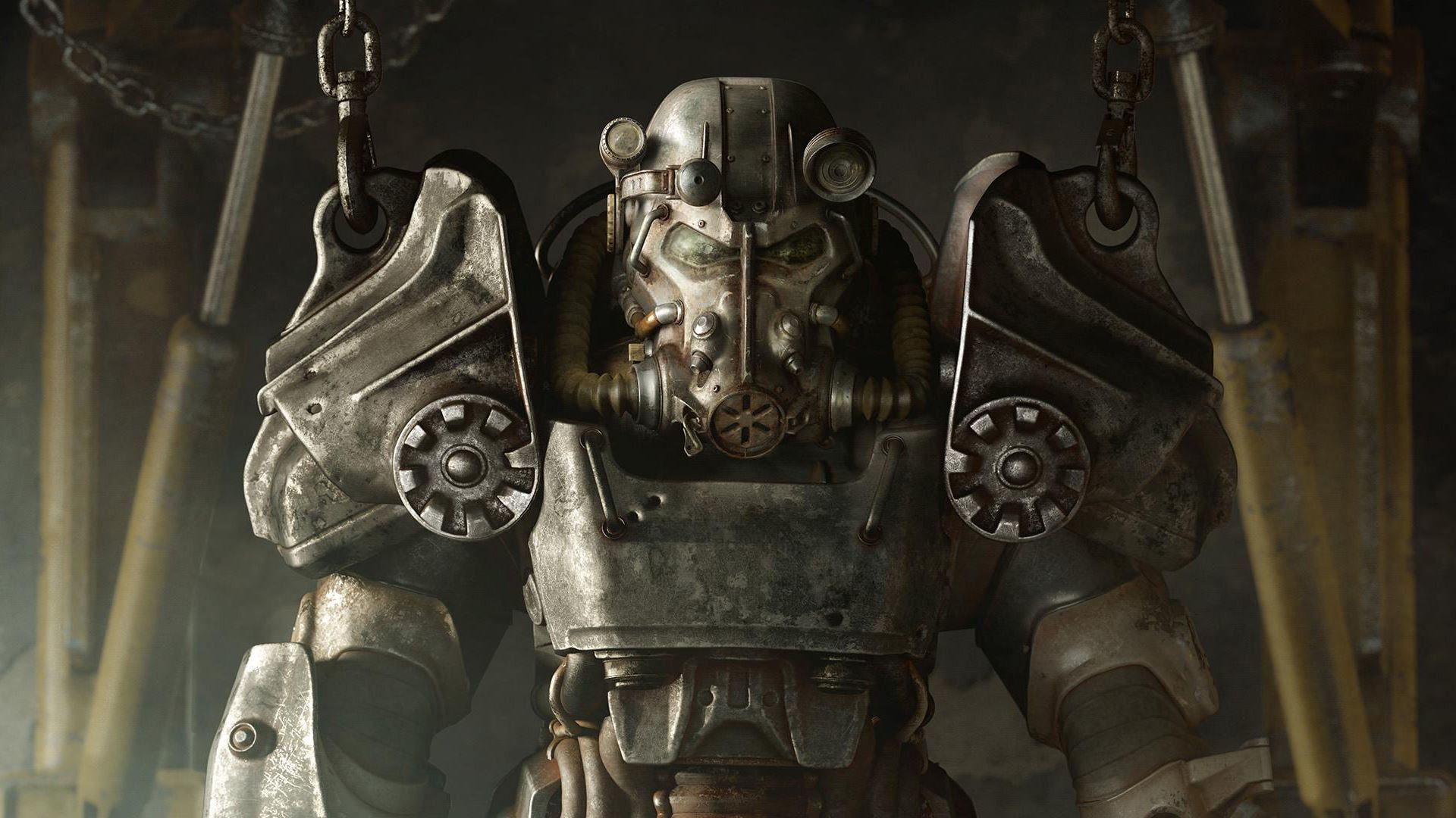 General 1920x1080 Fallout 4 Bethesda Softworks Brotherhood of Steel nuclear apocalyptic video games Fallout power armor frontal view futuristic armor PC gaming video game art