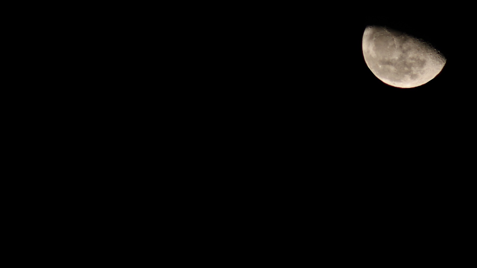 General 1920x1080 Moon night space minimalism black background