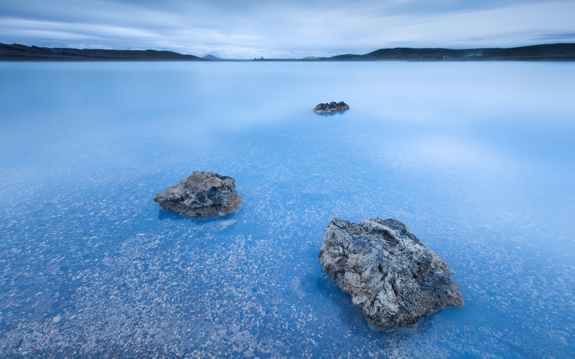 General 1920x1200 landscape sea water stones nature blue