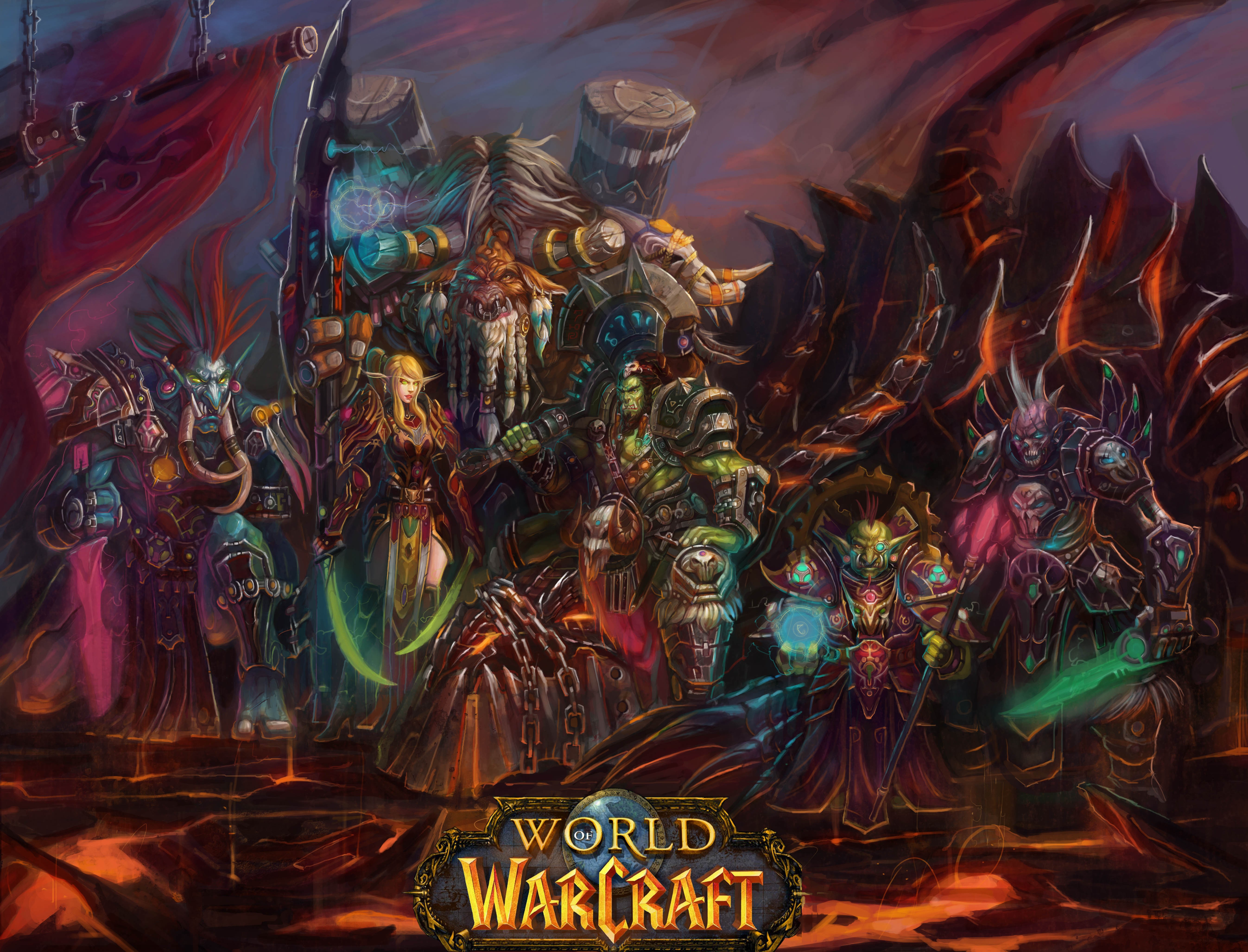 General 5386x4110 World of Warcraft video games PC gaming fantasy art video game art Blizzard Entertainment