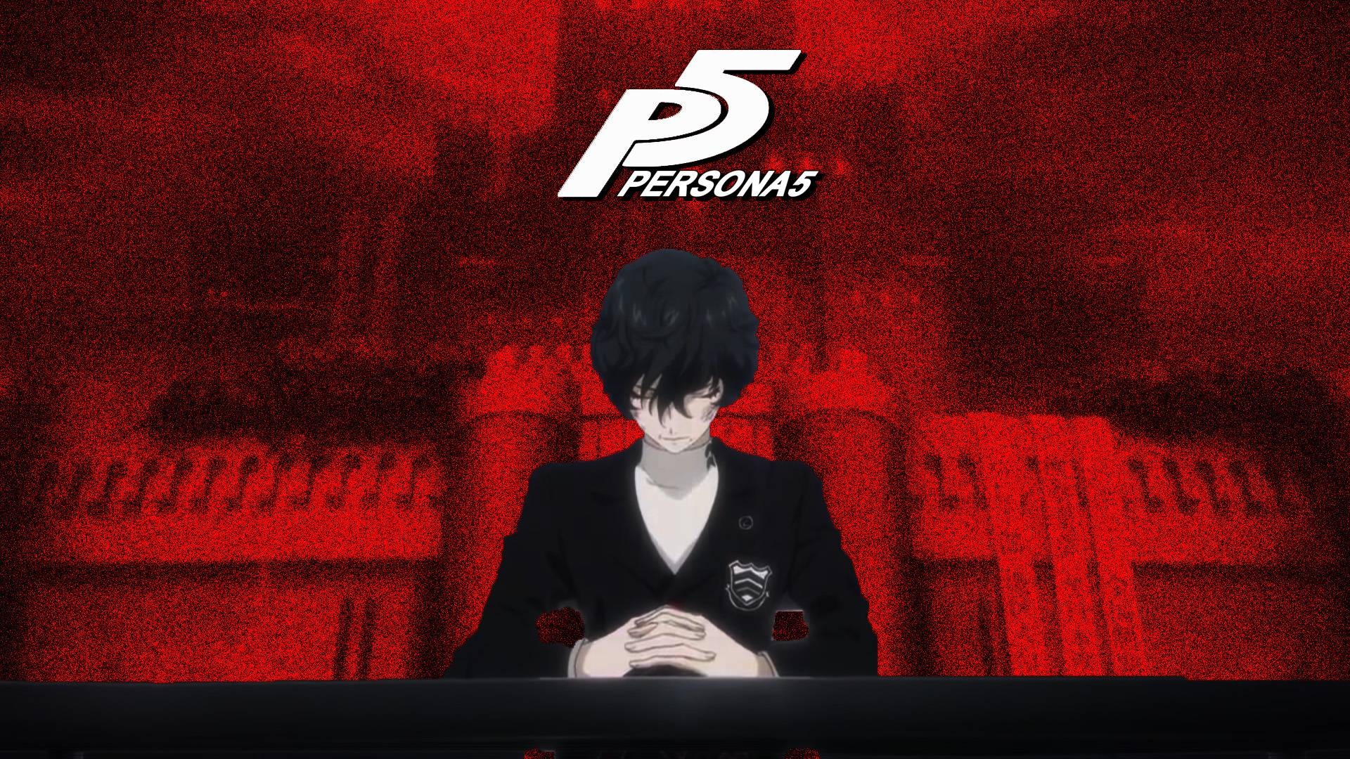 Anime 1920x1080 Persona series Persona 5 video games red background anime games anime