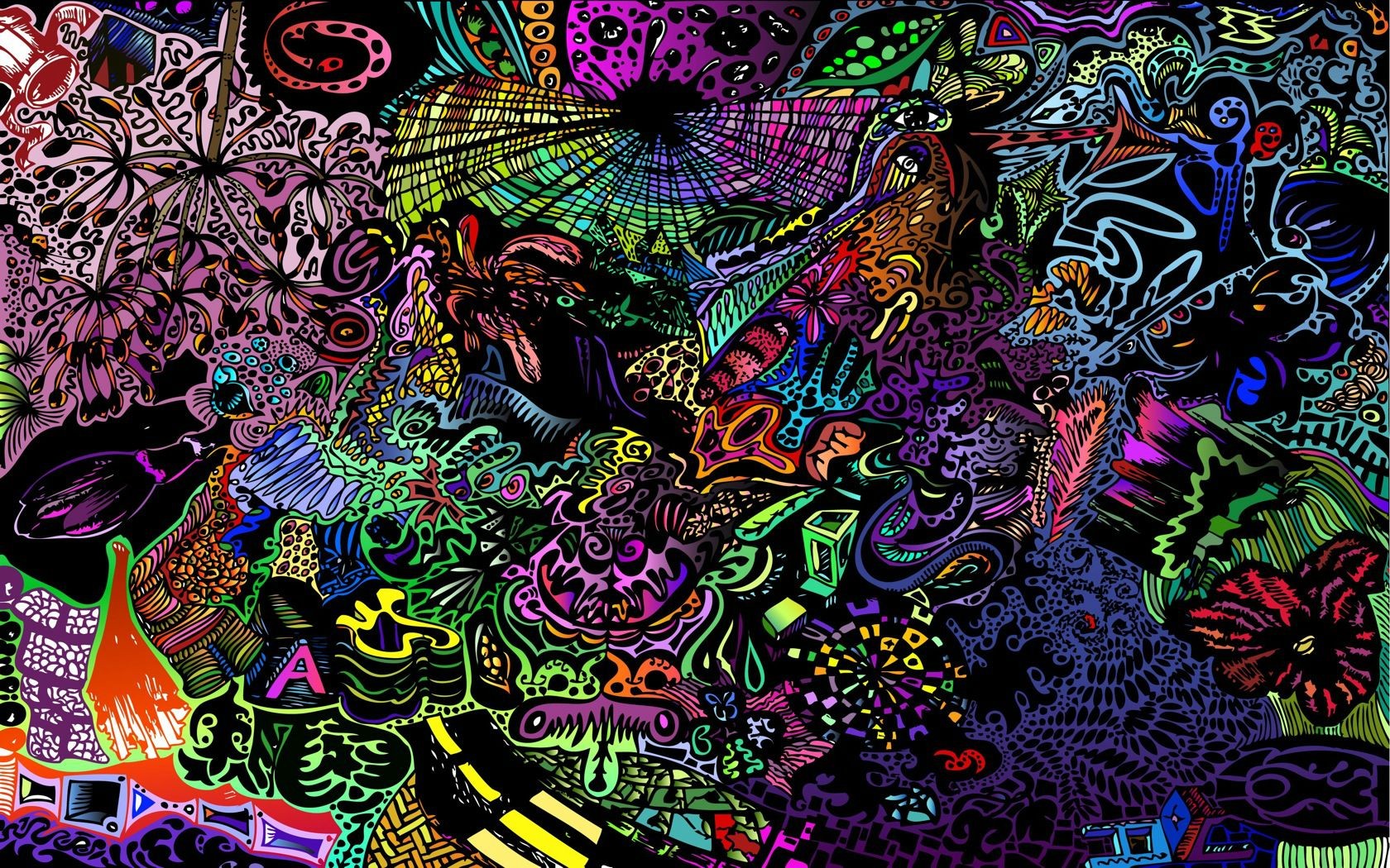 General 1680x1050 colorful abstract surreal artwork