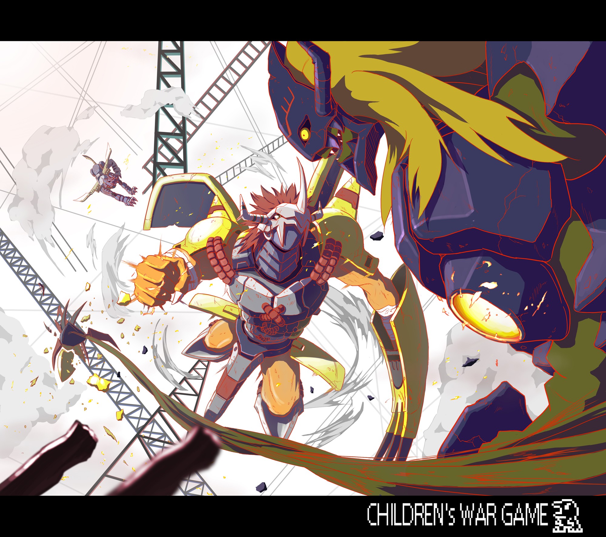Anime 2000x1772 anime mechs battle