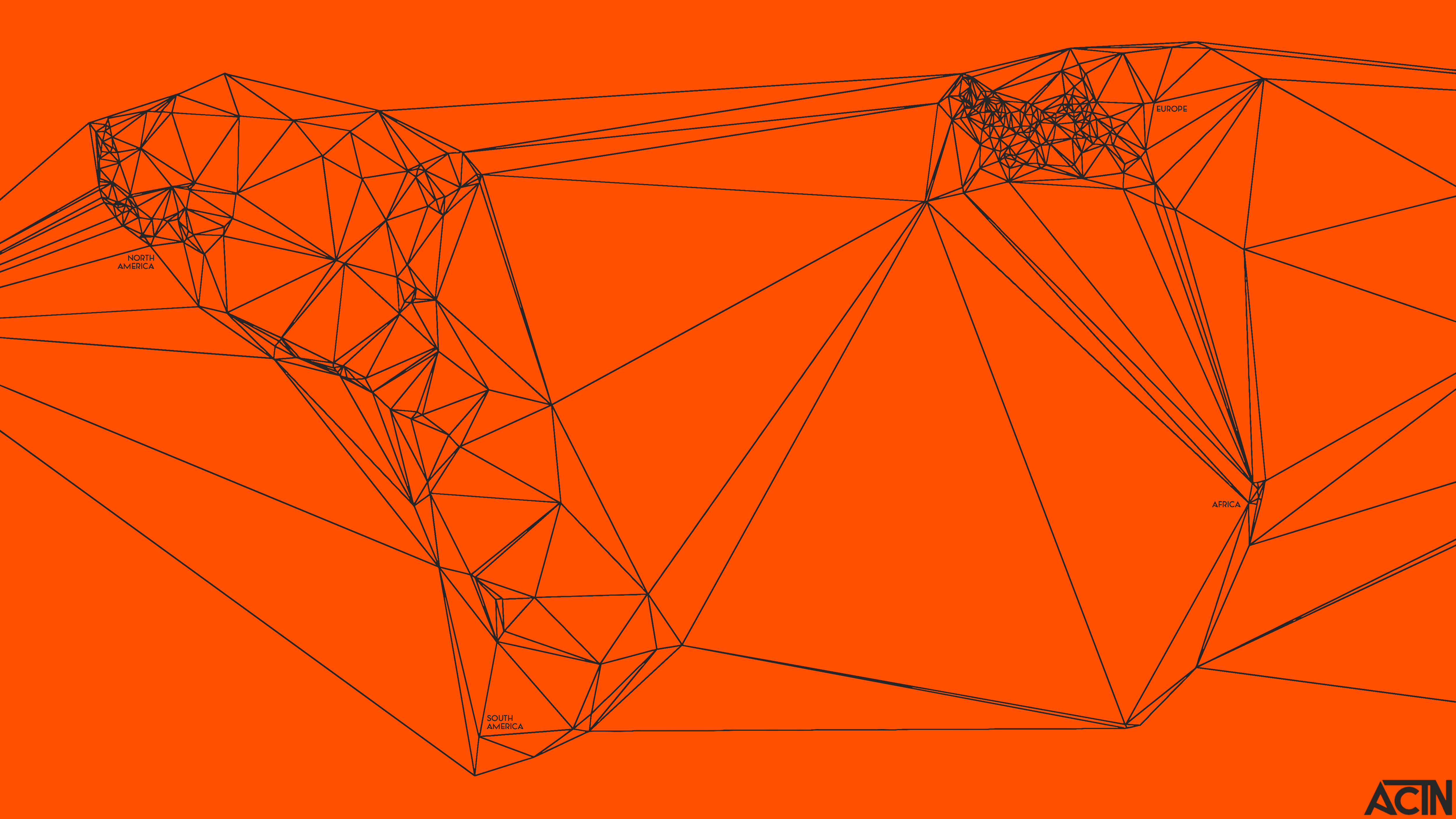 General 5000x2813 minimalism simple background lines orange background abstract orange