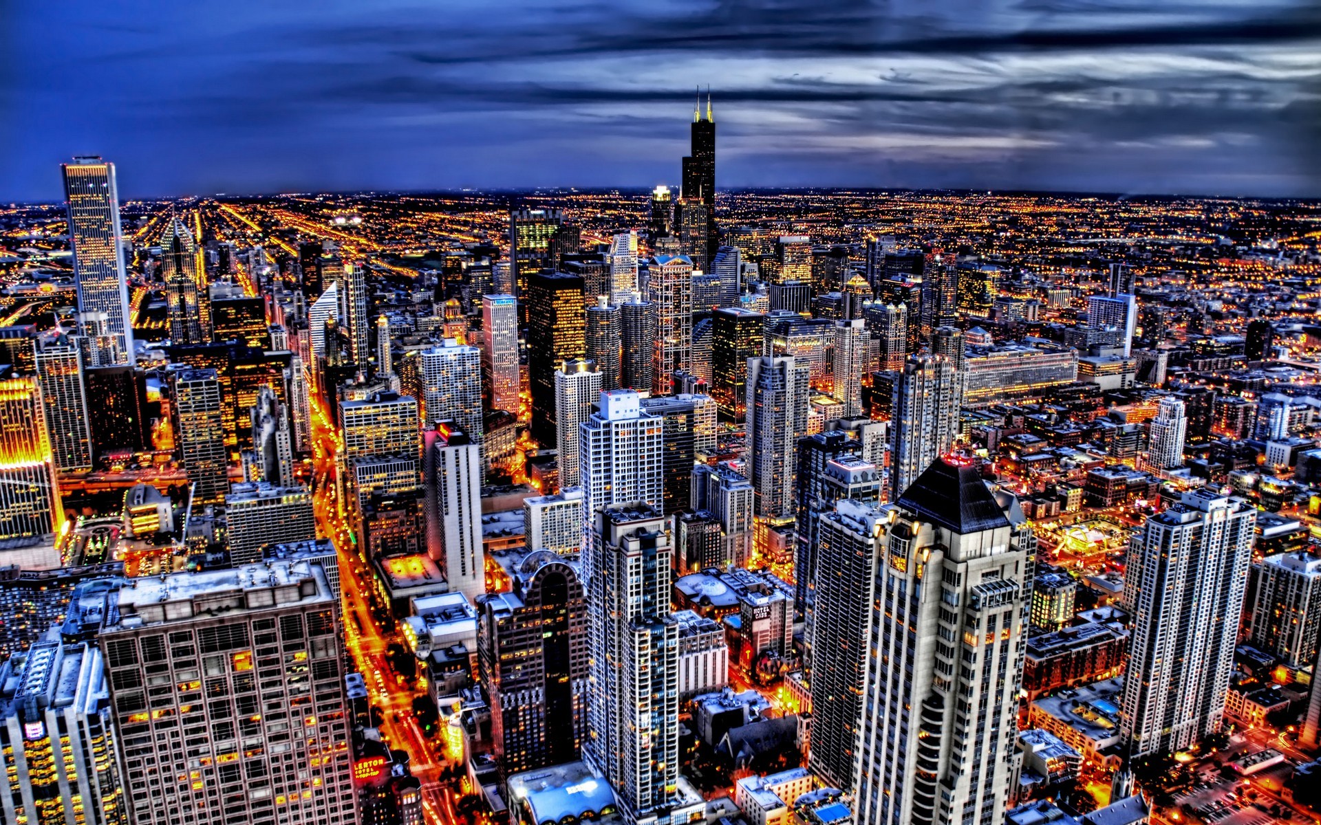 General 1920x1200 cityscape HDR Chicago USA