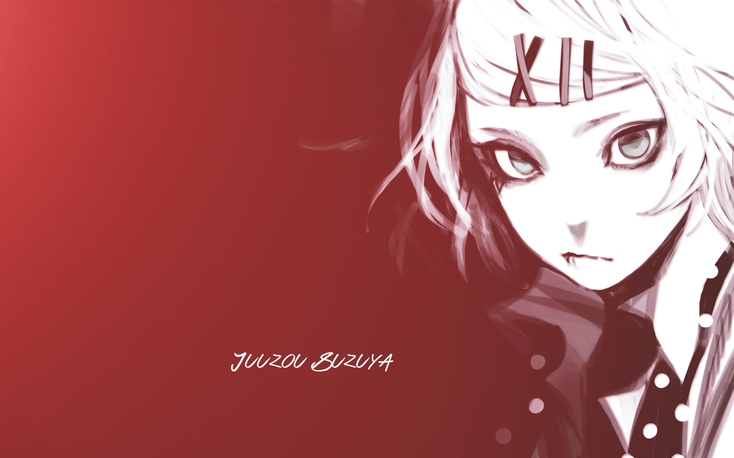 Anime 2560x1600 Suzuya Juuzou Tokyo Ghoul Tokyo Ghoul:re anime blood Rei anime girls red background simple background