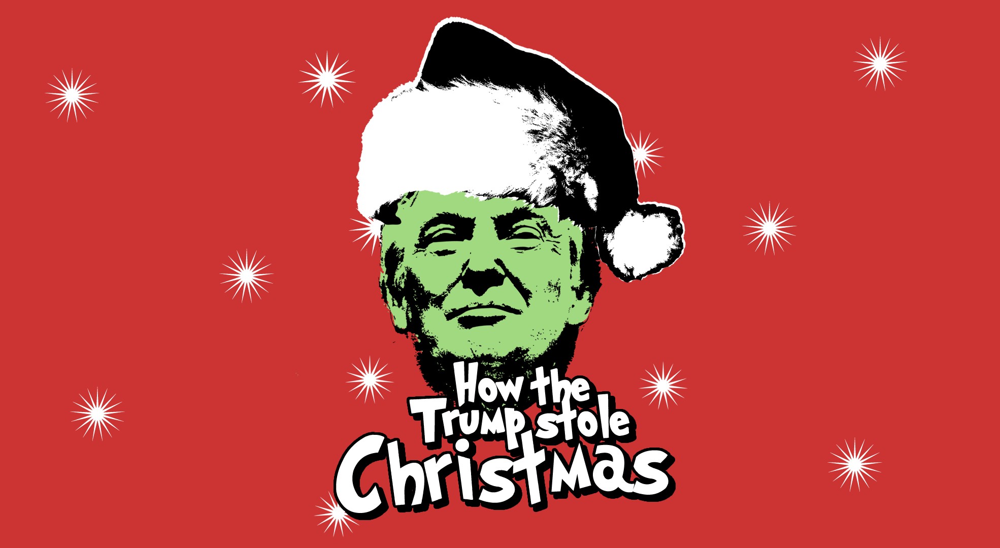 General 1970x1080 Christmas text red background Left Wing Donald Trump humor crossover red sarcasm propaganda political figure politics USA