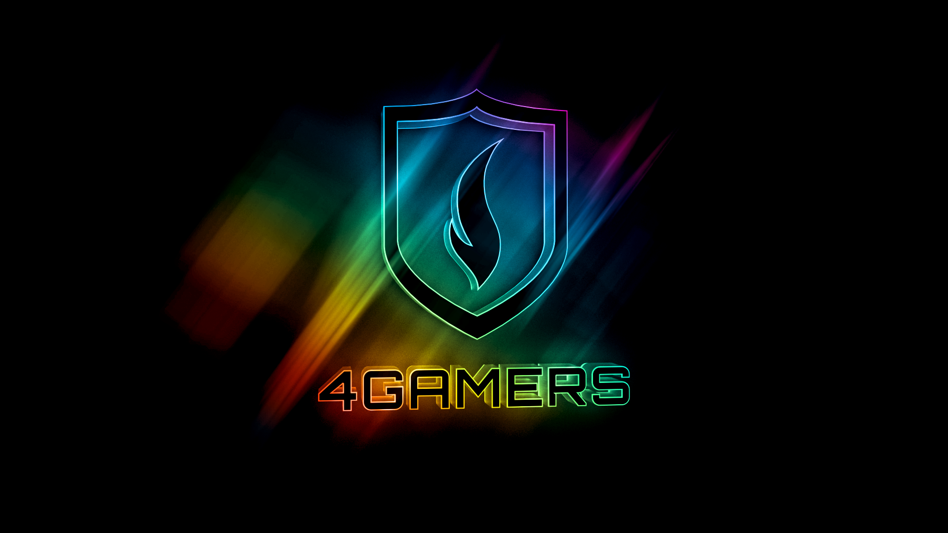 General 1920x1080 4Gamers logo simple background PC gaming black background typography