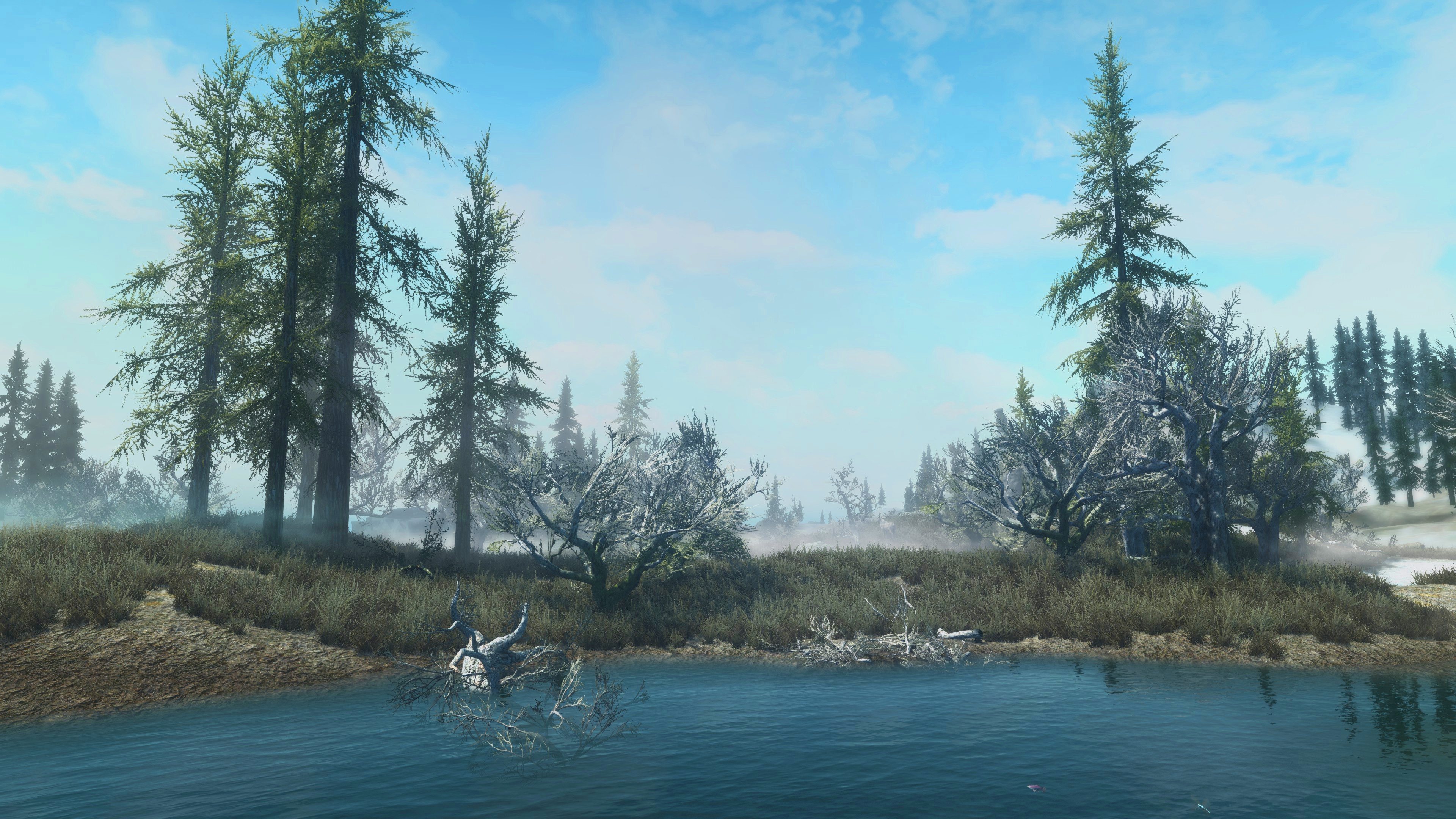 General 3840x2160 The Elder Scrolls V: Skyrim nature landscape water RPG video games screen shot