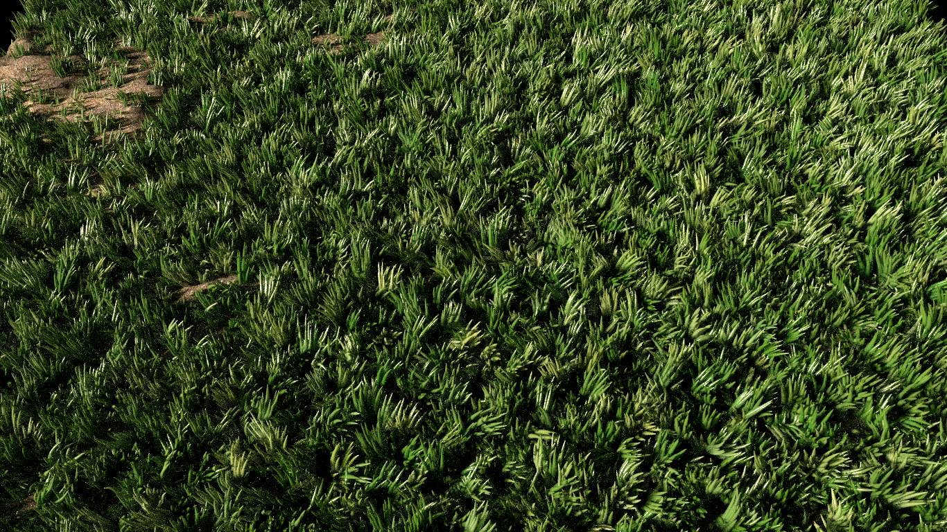 General 1366x768 Blender grass green plants