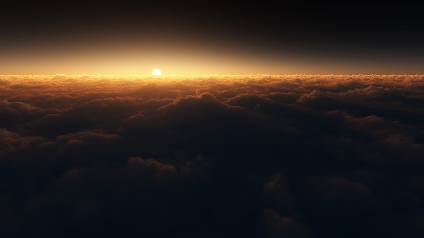 General 1366x768 clouds sunlight sky horizon