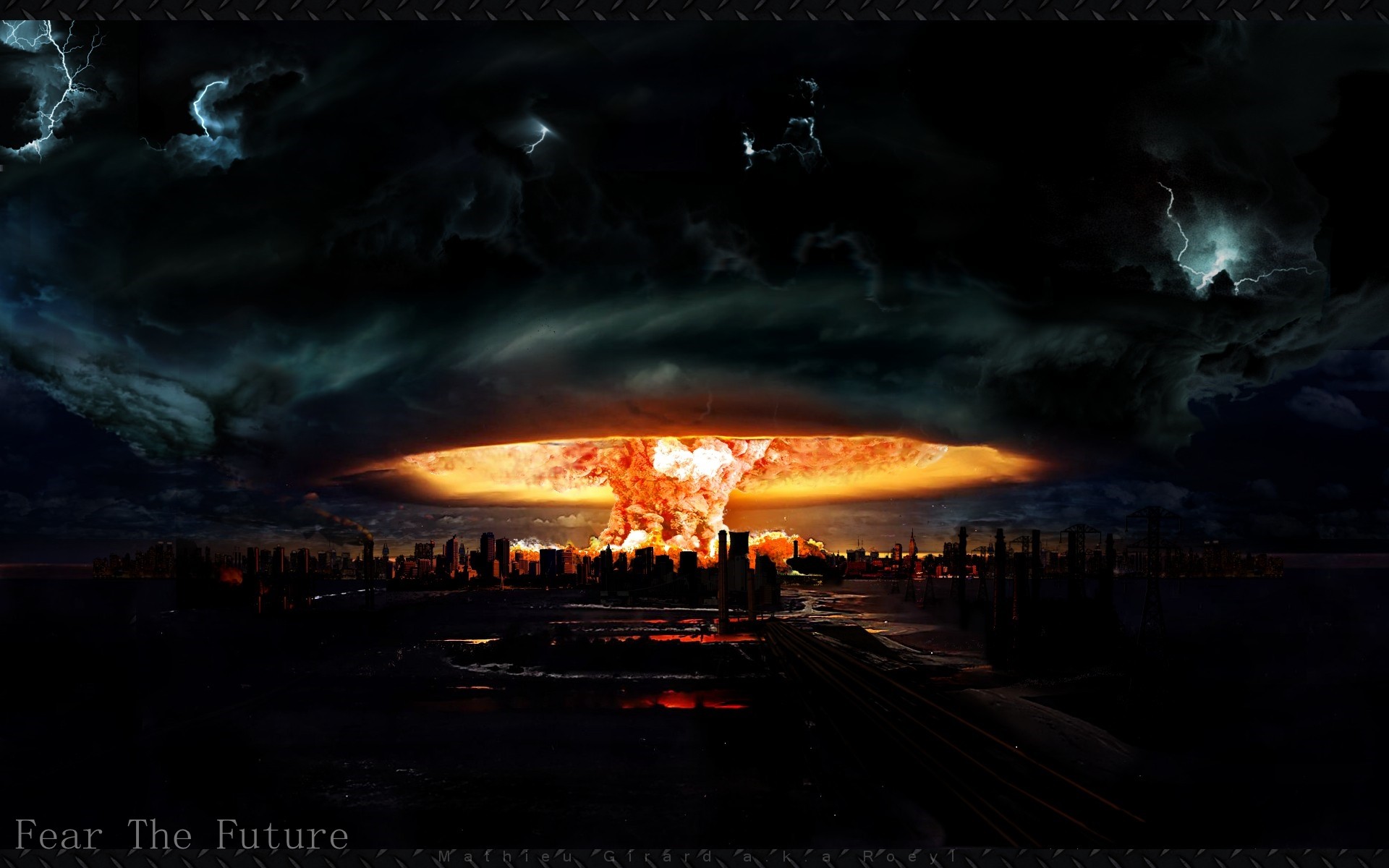 General 1920x1200 apocalyptic nuclear digital art atomic bomb
