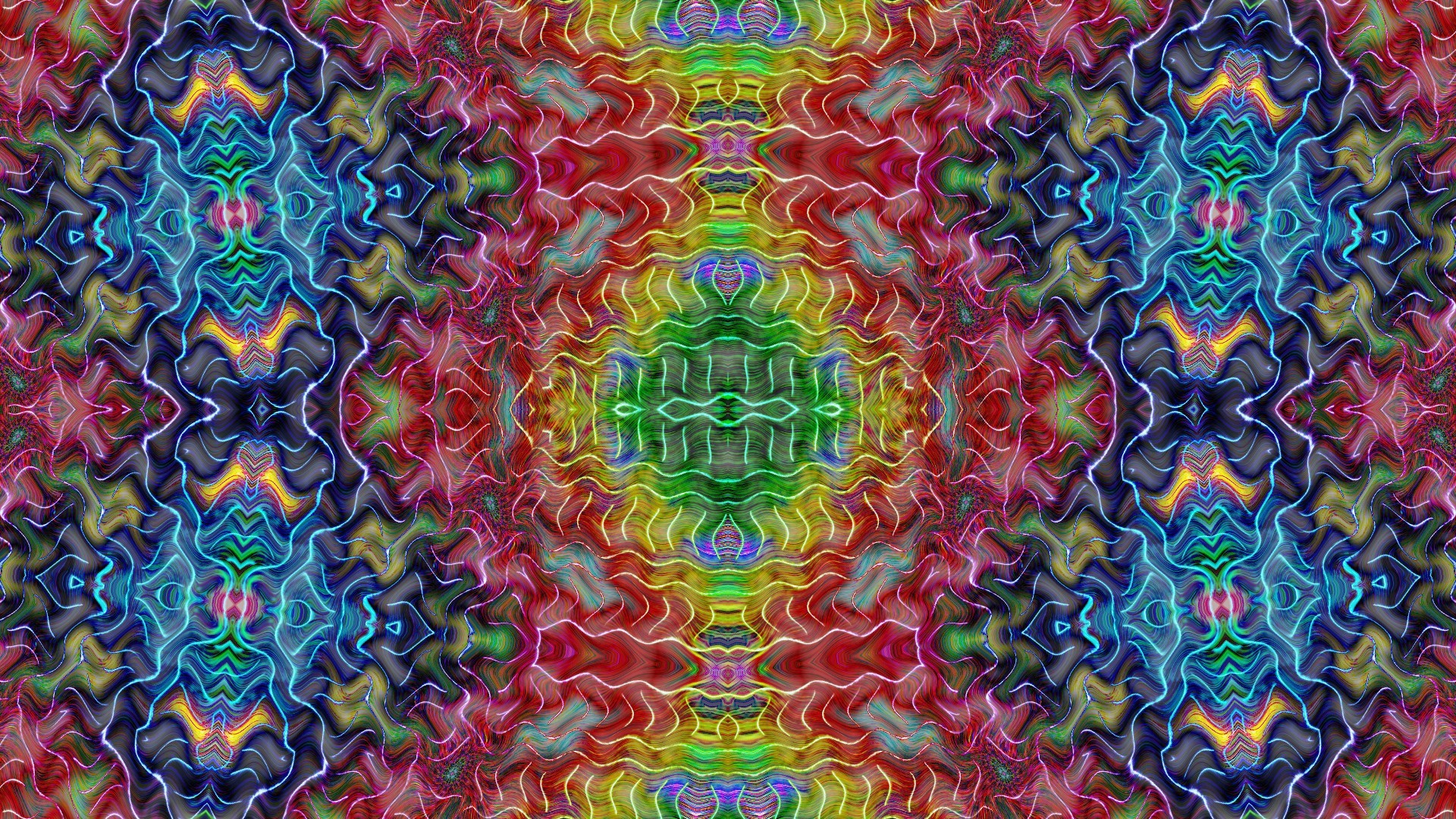 General 1920x1080 abstract kaleidoscope render digital art