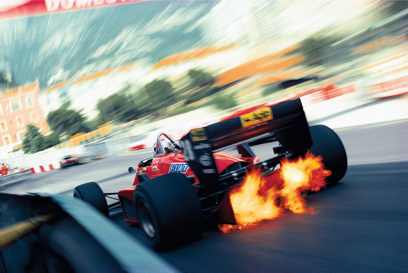 General 1680x1125 car racing Ferrari Monaco long exposure motorsport motion blur race cars fire sport vehicle race tracks livery