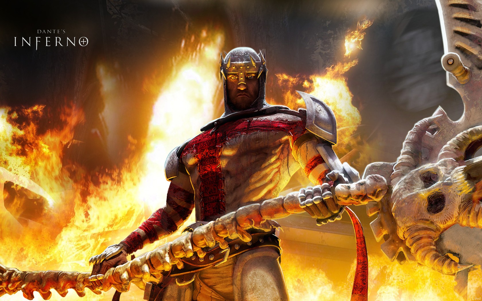 General 1680x1050 video games Dante's Inferno fantasy art video game art