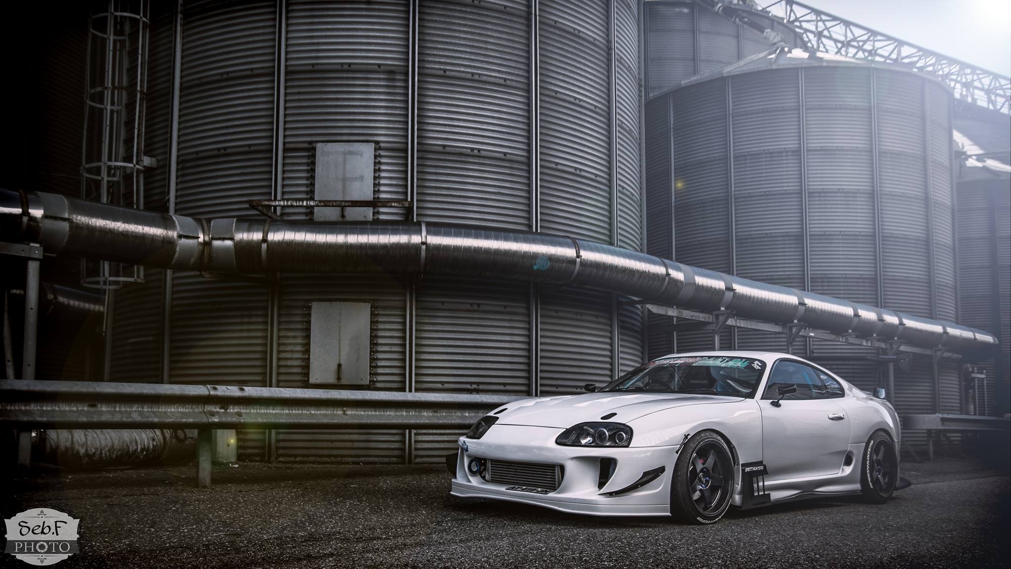 General 2048x1152 car Toyota Supra Toyota vehicle industrial silver cars Japanese cars sports car