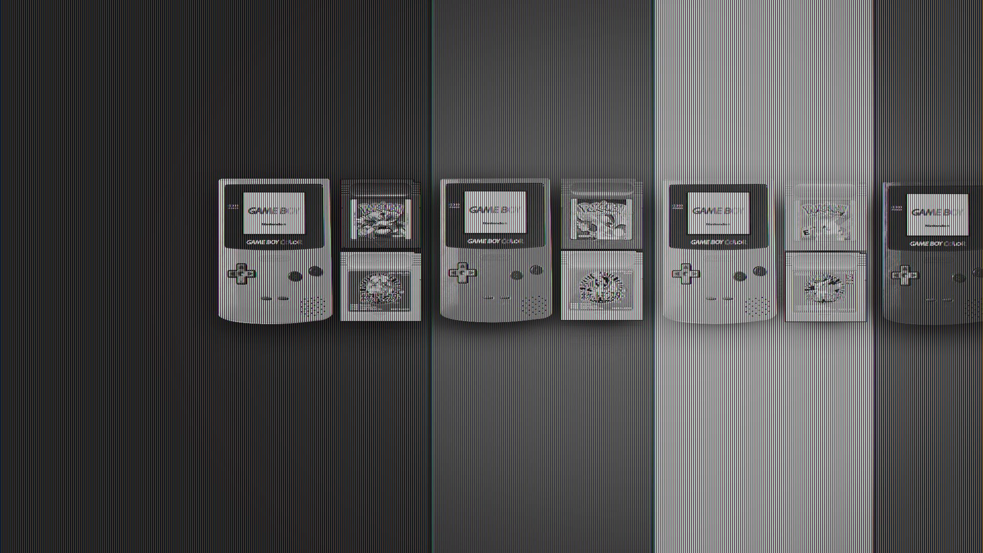 General 1920x1080 GameBoy Color video games consoles monochrome video game art Nintendo gray
