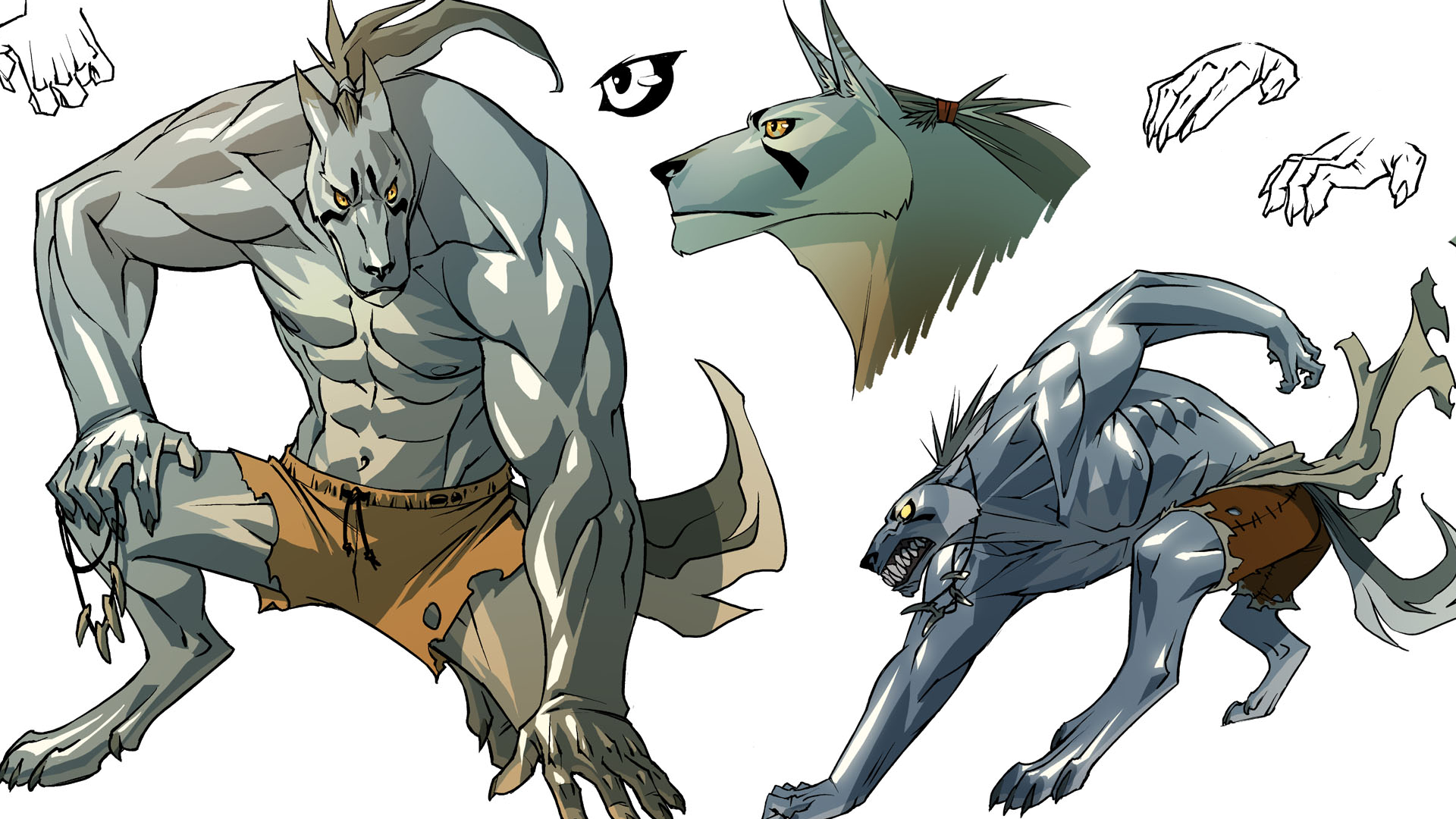 General 1920x1080 Florent Maudoux Freaks' Squeele French comics Anthro white background creature