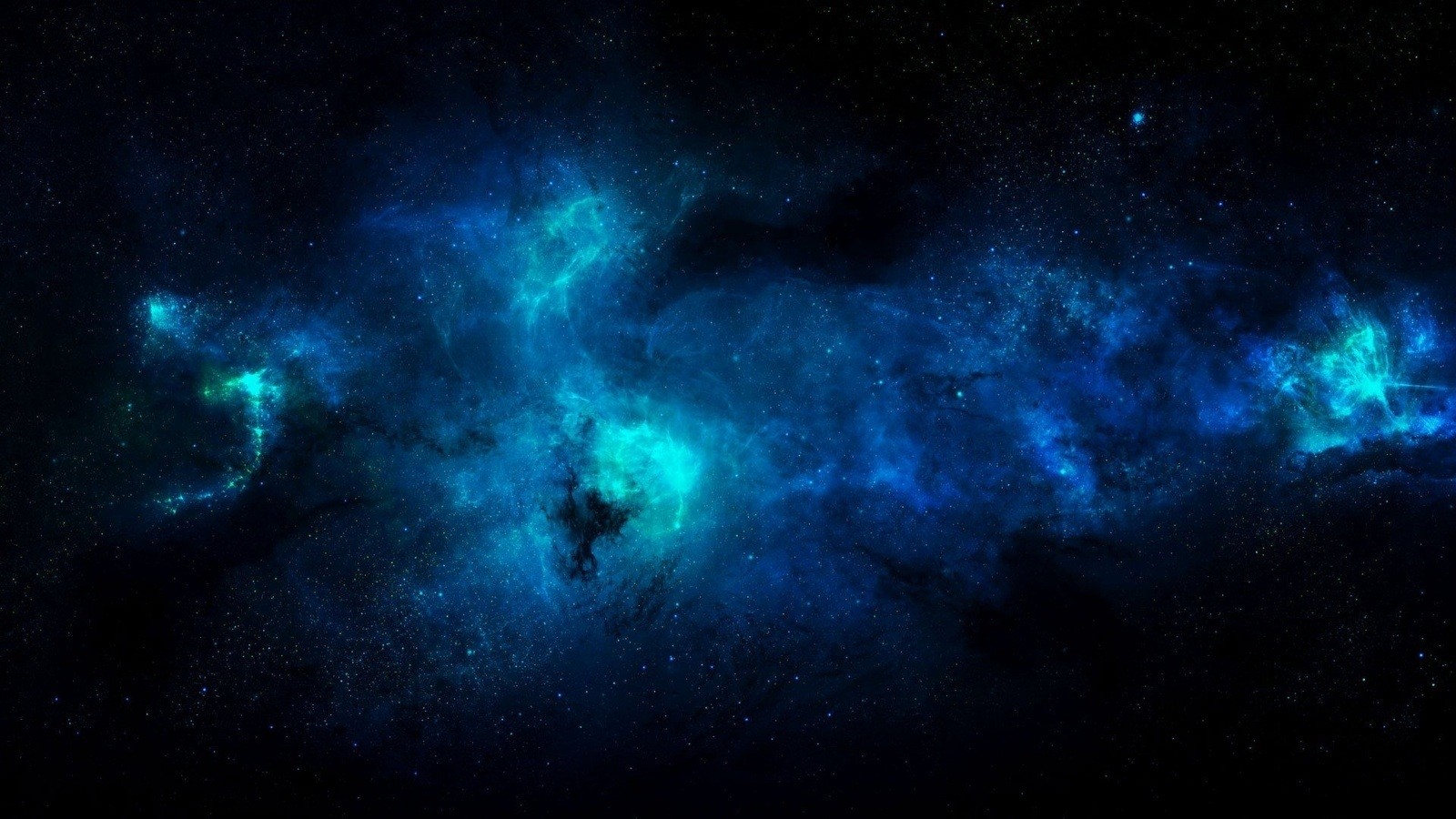 General 1600x900 digital art blue space art space nebula