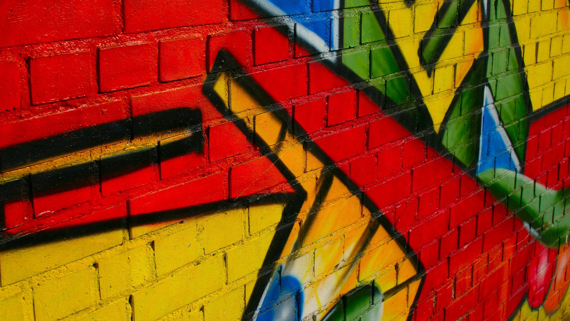 General 1920x1080 wall colorful graffiti