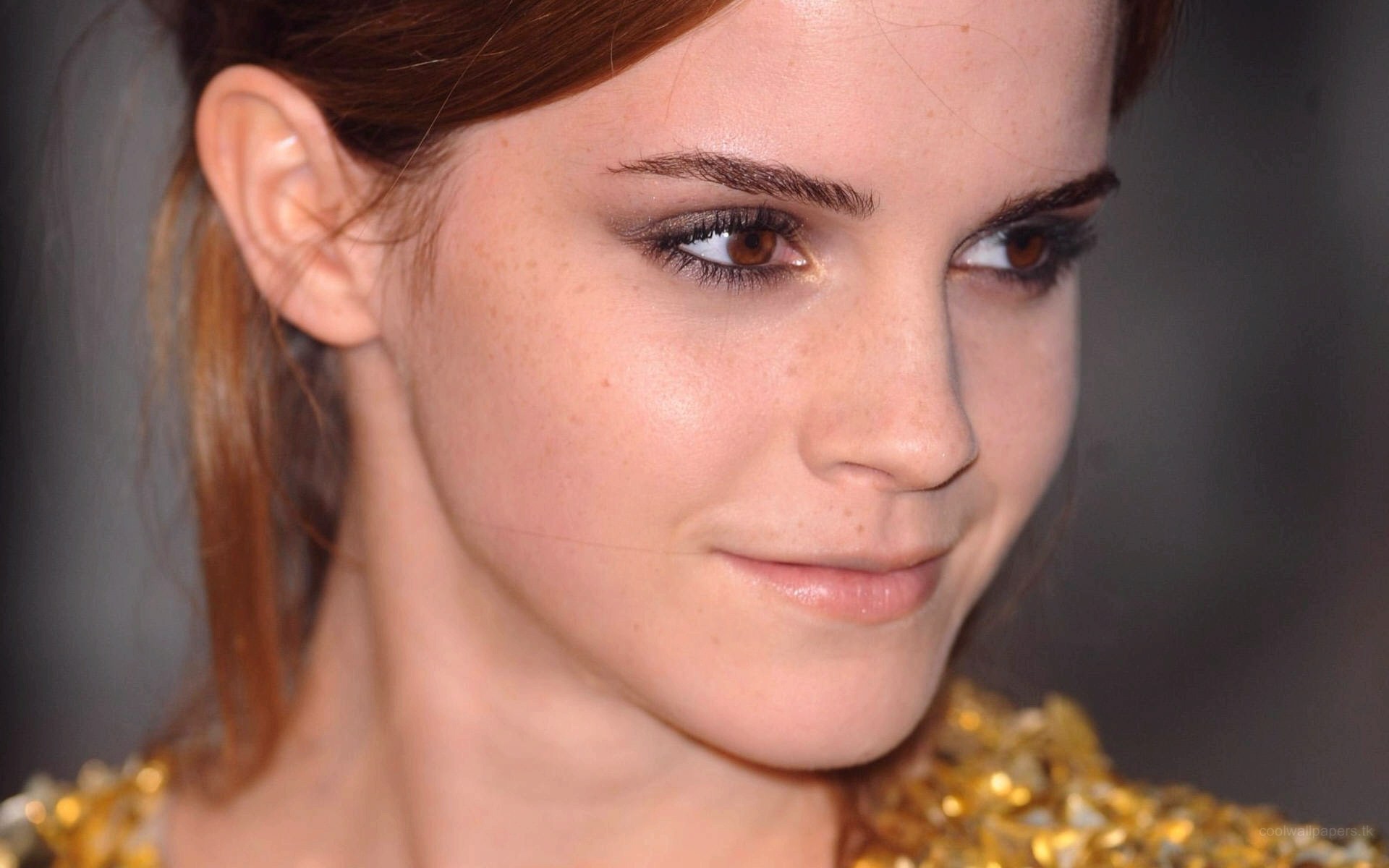 People 1920x1200 Emma Watson face brown eyes women actress celebrity British women British