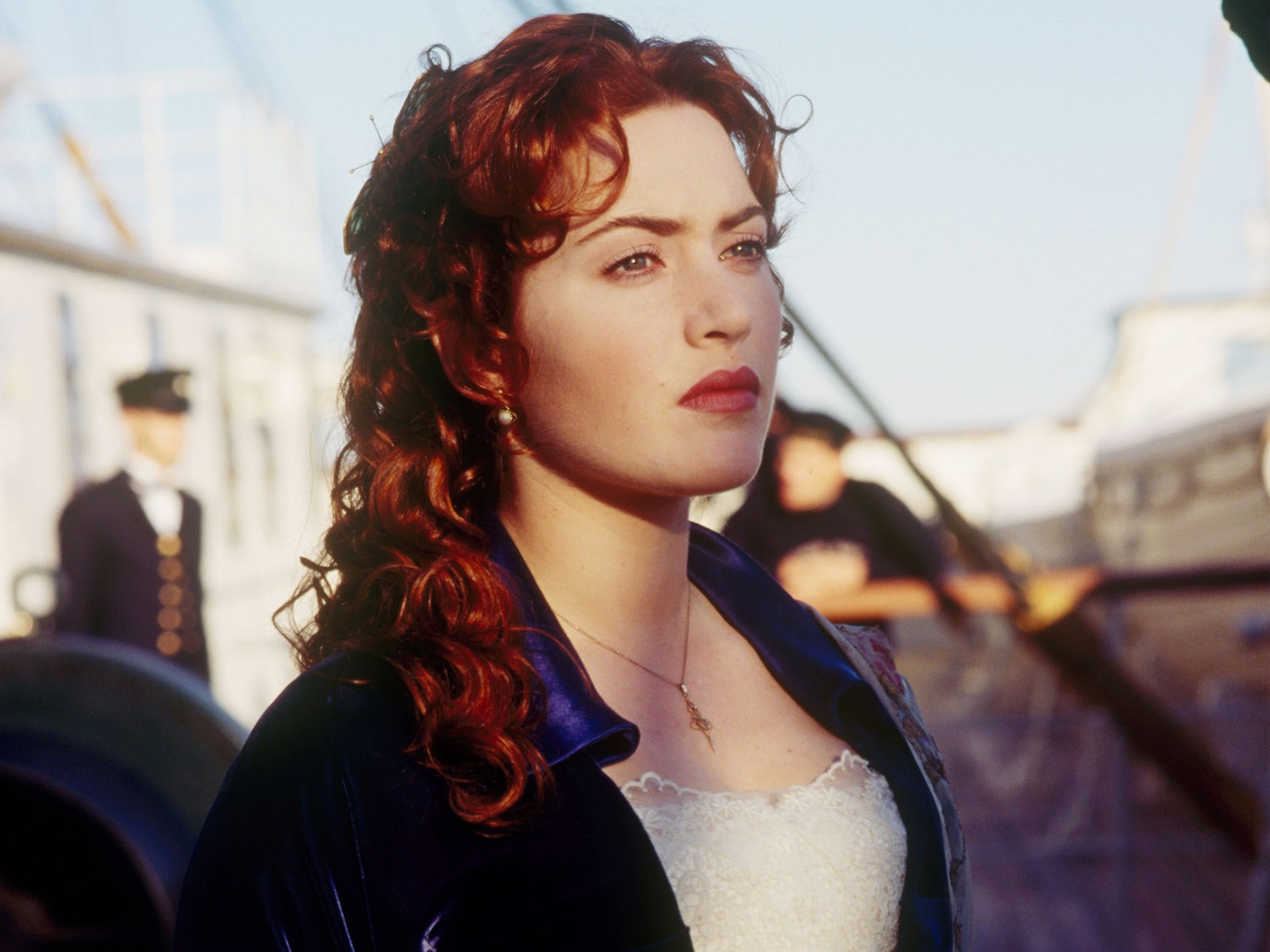 People 1600x1200 Titanic Kate Winslet movies necklace women film stills redhead