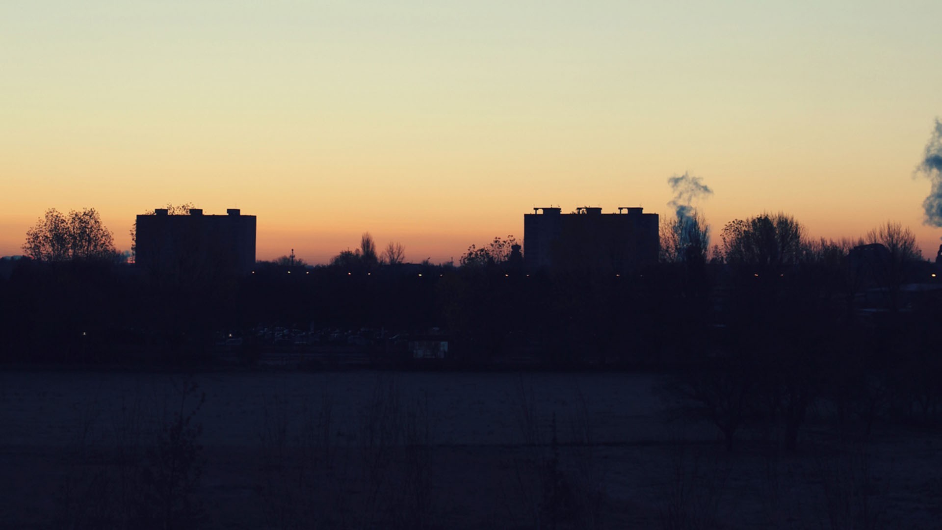 General 1920x1080 sunset urban building silhouette