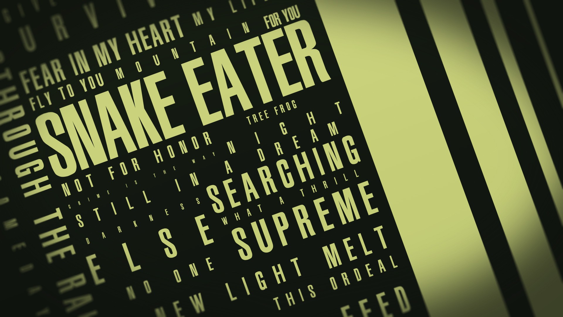 General 1920x1080 video games Metal Gear Solid 3: Snake Eater typography